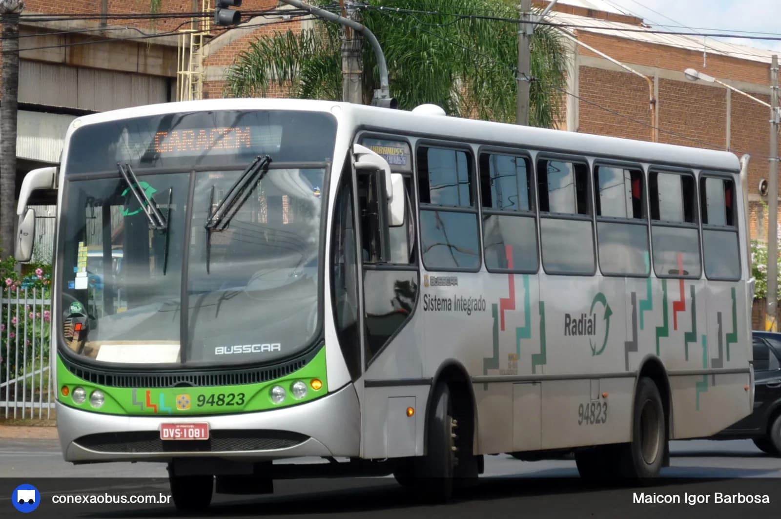 Ônibus Busscar Urbanuss Pluss, da Viação Piracema de Transportes Ltda, prefixo 94823, em Piracicaba-SP