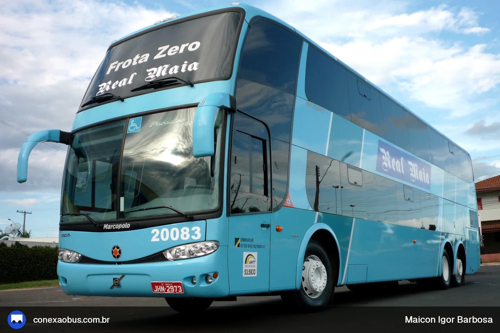 Ônibus Marcopolo Paradiso G6 1550 LD, da Real Maia Transportes, prefixo 20083