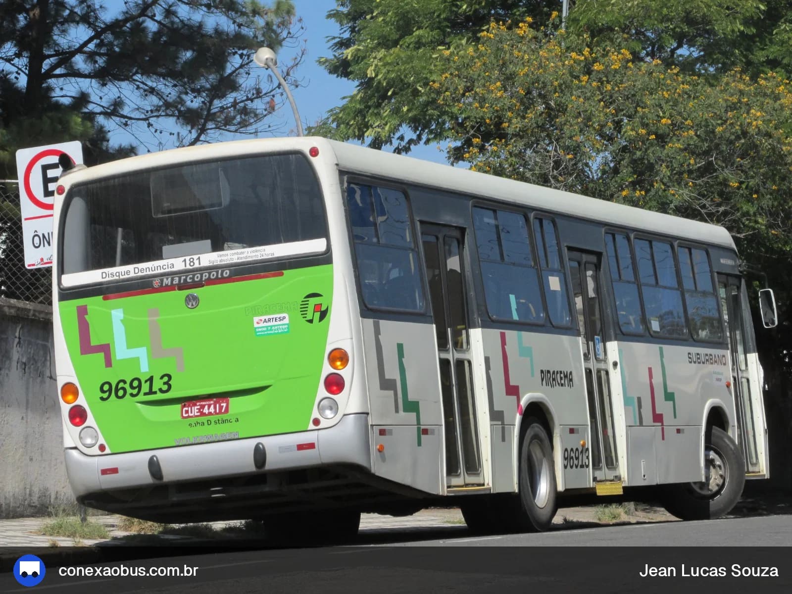 Ônibus Marcopolo Torino 2007, da Viação Piracema de Transportes Ltda, prefixo 96913, em Sorocaba-SP