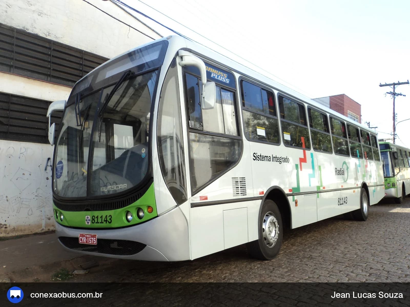Ônibus Busscar Urbanuss Pluss, da Viação Piracema de Transportes Ltda, prefixo 81143, em Piracicaba-SP