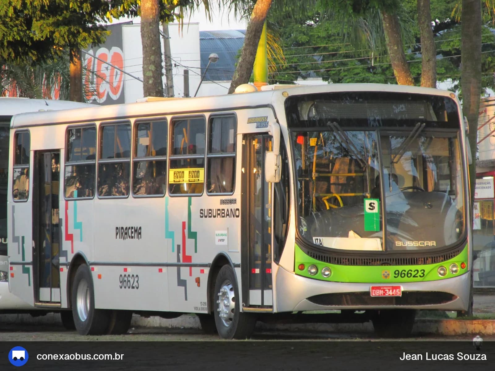 Ônibus Busscar Urbanuss Pluss, da Viação Piracema de Transportes Ltda, prefixo 96623, em Itapetininga-SP