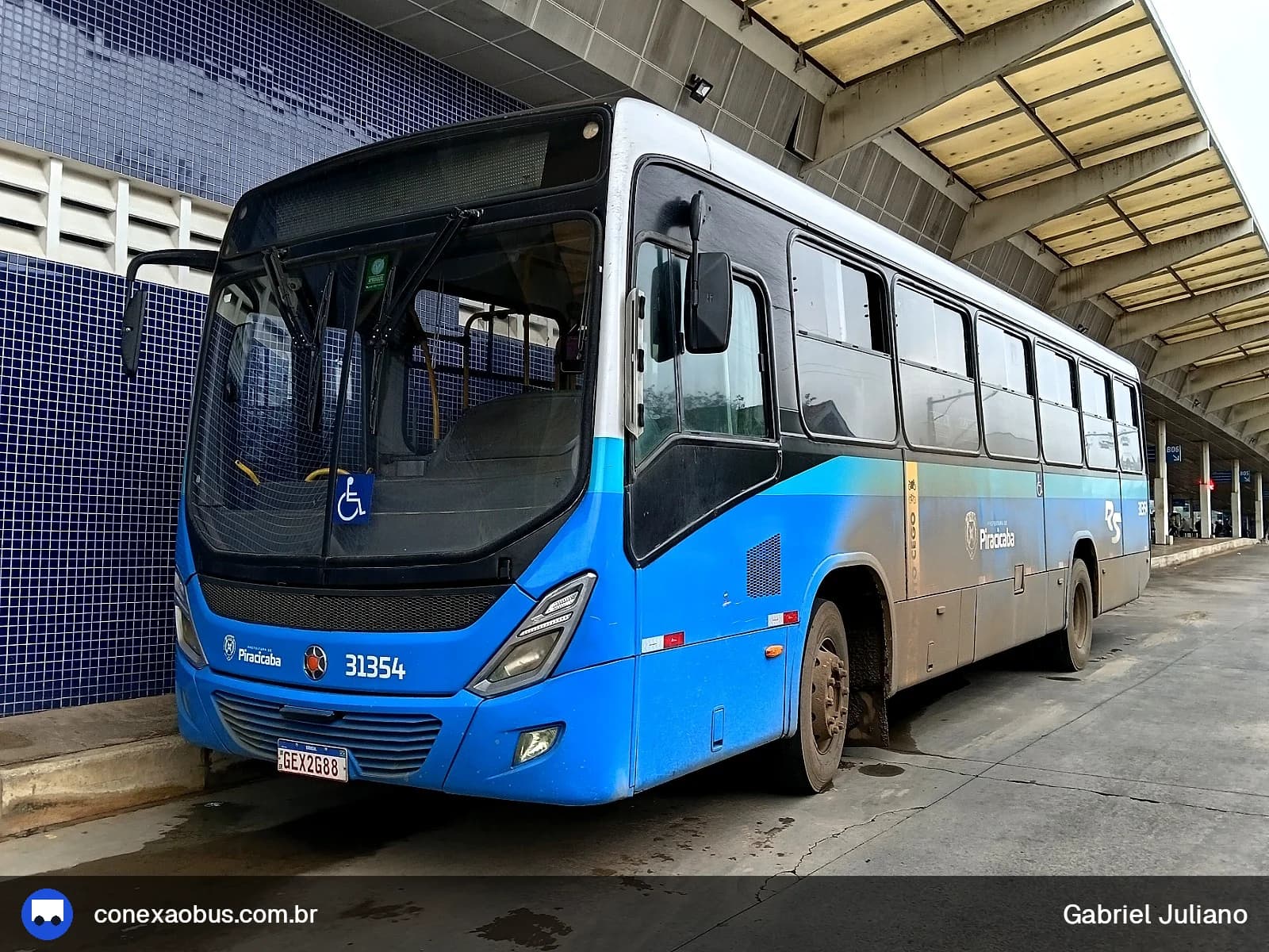 Ônibus Marcopolo Torino 2014, da Rápido Sumaré | Pira Mobilidade, prefixo 31354, linha 412 - SANTA OLÍMPIA  / Terminal Vila Sônia, em Piracicaba-SP