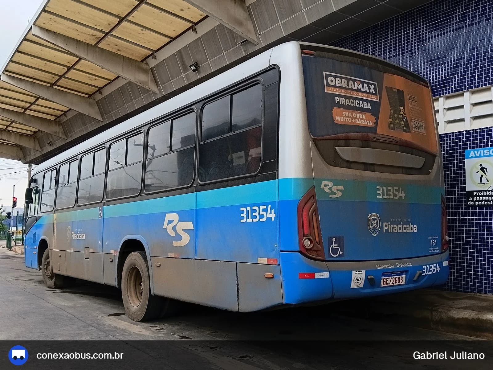 Ônibus Marcopolo Torino 2014, da Rápido Sumaré | Pira Mobilidade, prefixo 31354, linha 412 - SANTA OLÍMPIA  / Terminal Vila Sônia, em Piracicaba-SP