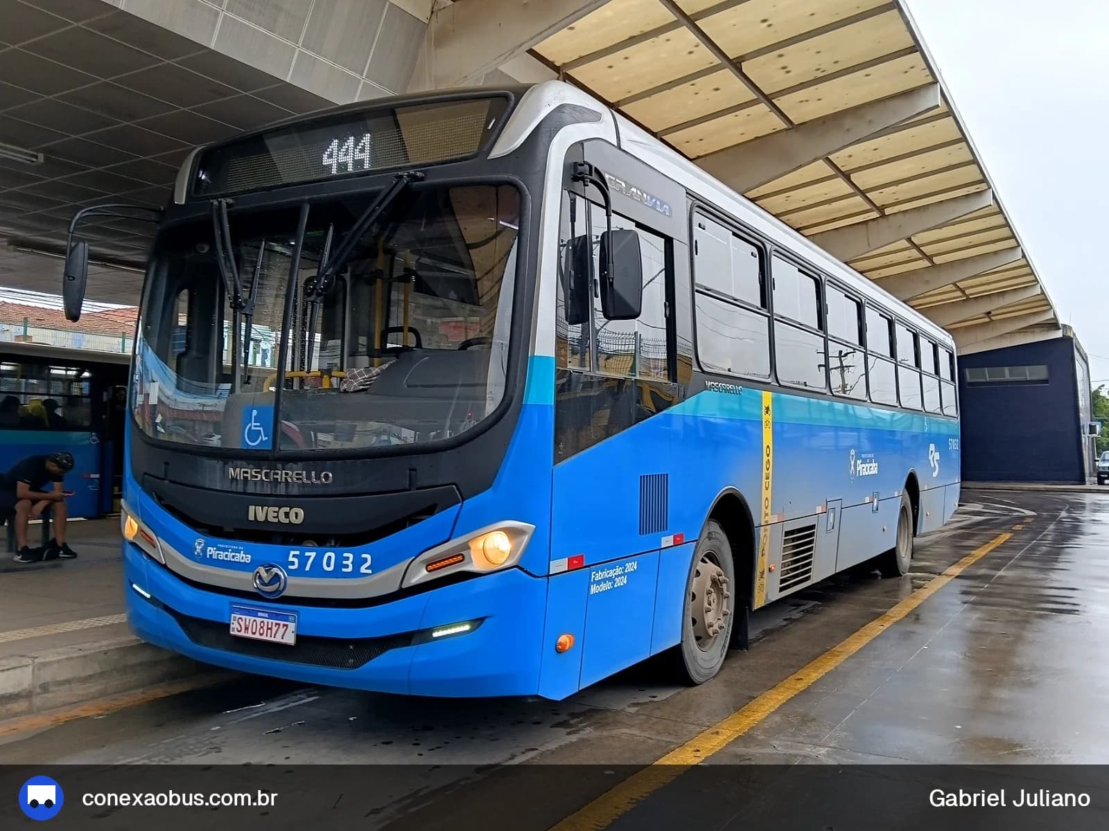 Ônibus Mascarello GRAN Via 2023, da Rápido Sumaré | Pira Mobilidade, prefixo 57032, em Piracicaba-SP