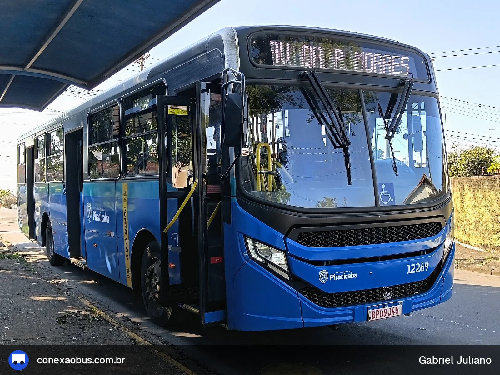 Ônibus CAIO Apache Vip V, da Rápido Sumaré | Pira Mobilidade, prefixo 12269, linha 701 - JD JUPIA  via Av Dr. Paulo de Moraes, em Piracicaba-SP