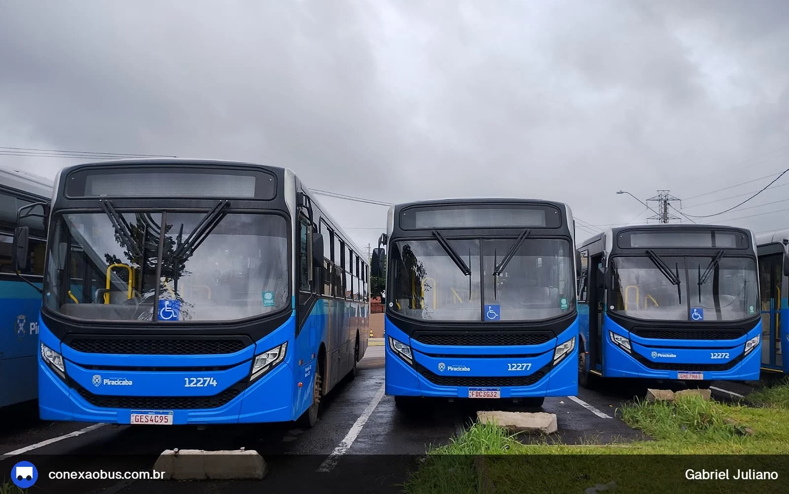 Ônibus CAIO Apache Vip V, da Rápido Sumaré | Pira Mobilidade, prefixo 12274, em Piracicaba-SP