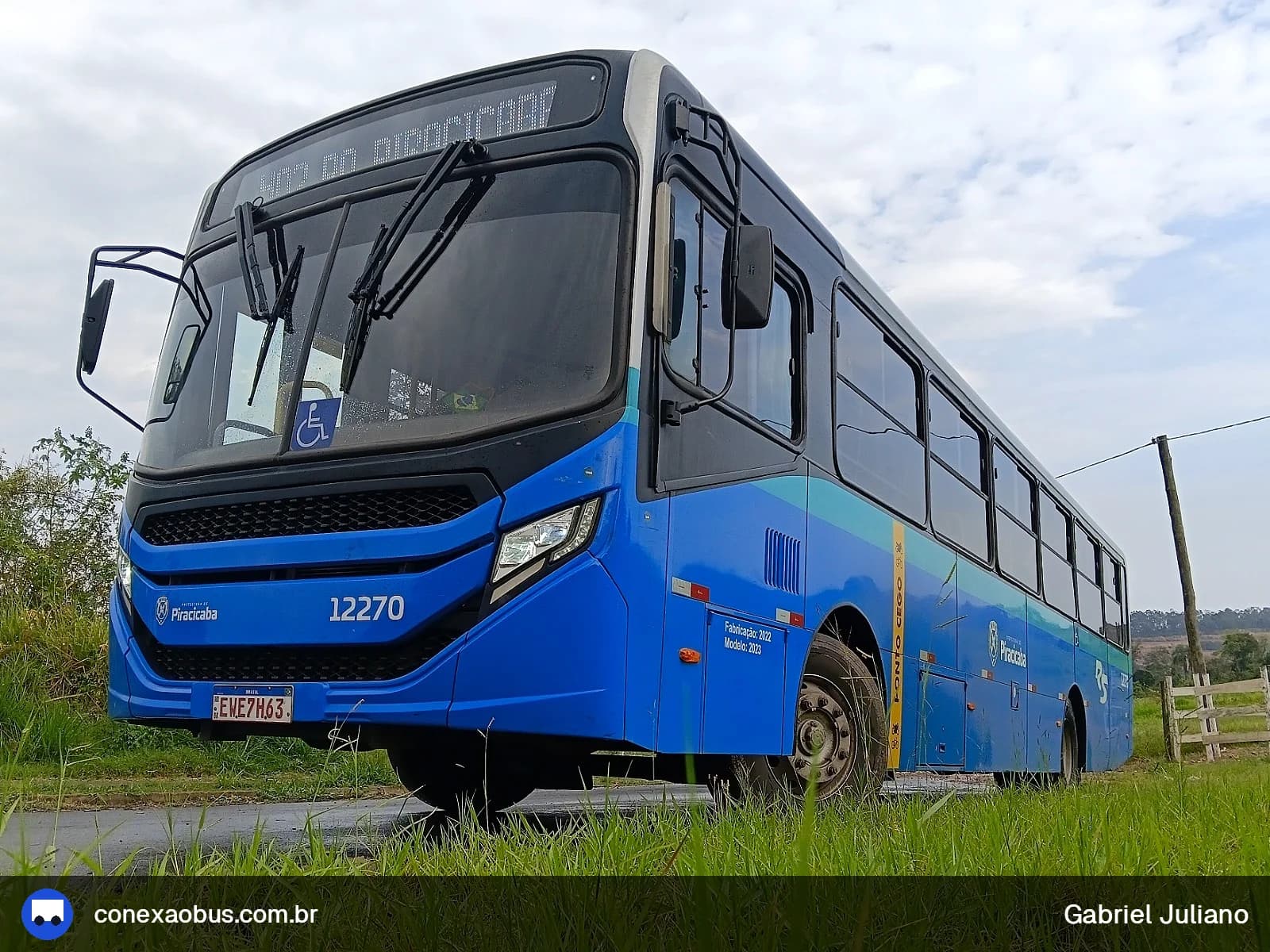 Ônibus CAIO Apache Vip V, da Rápido Sumaré | Pira Mobilidade, prefixo 12270, em Piracicaba-SP