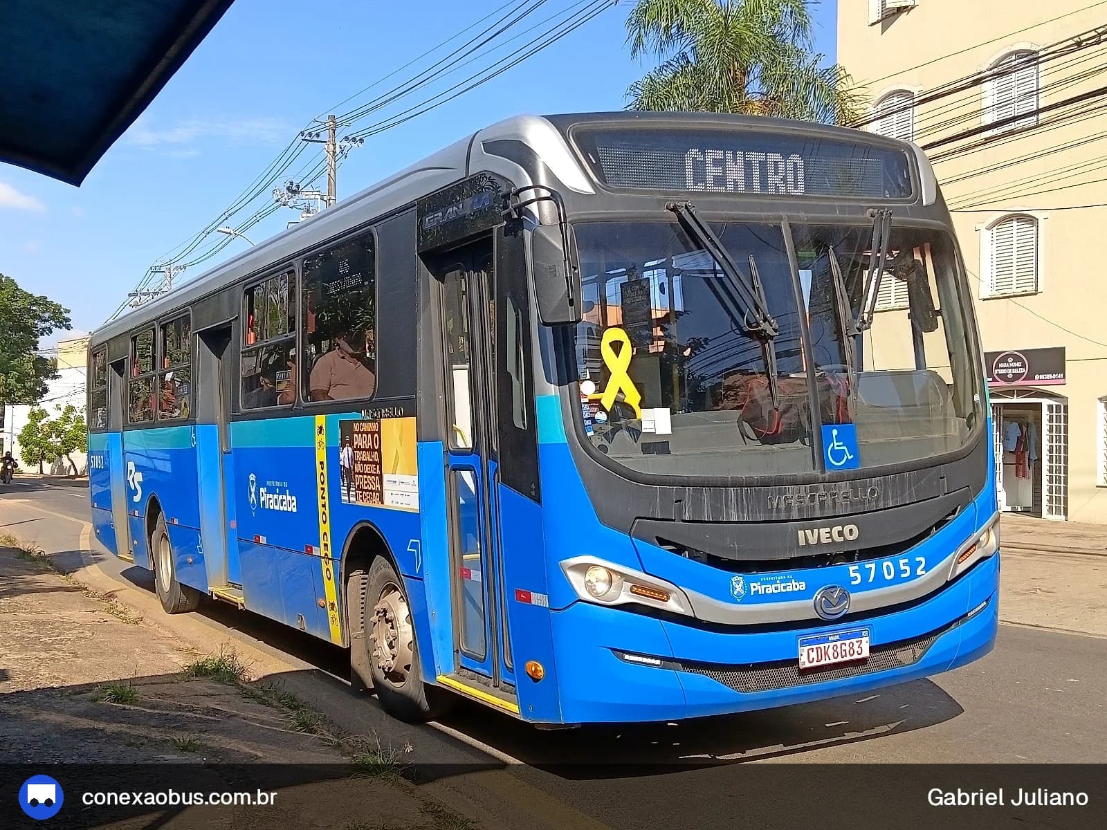 Ônibus Mascarello GRAN Via 2023, da Rápido Sumaré | Pira Mobilidade, prefixo 57052, em Piracicaba-SP