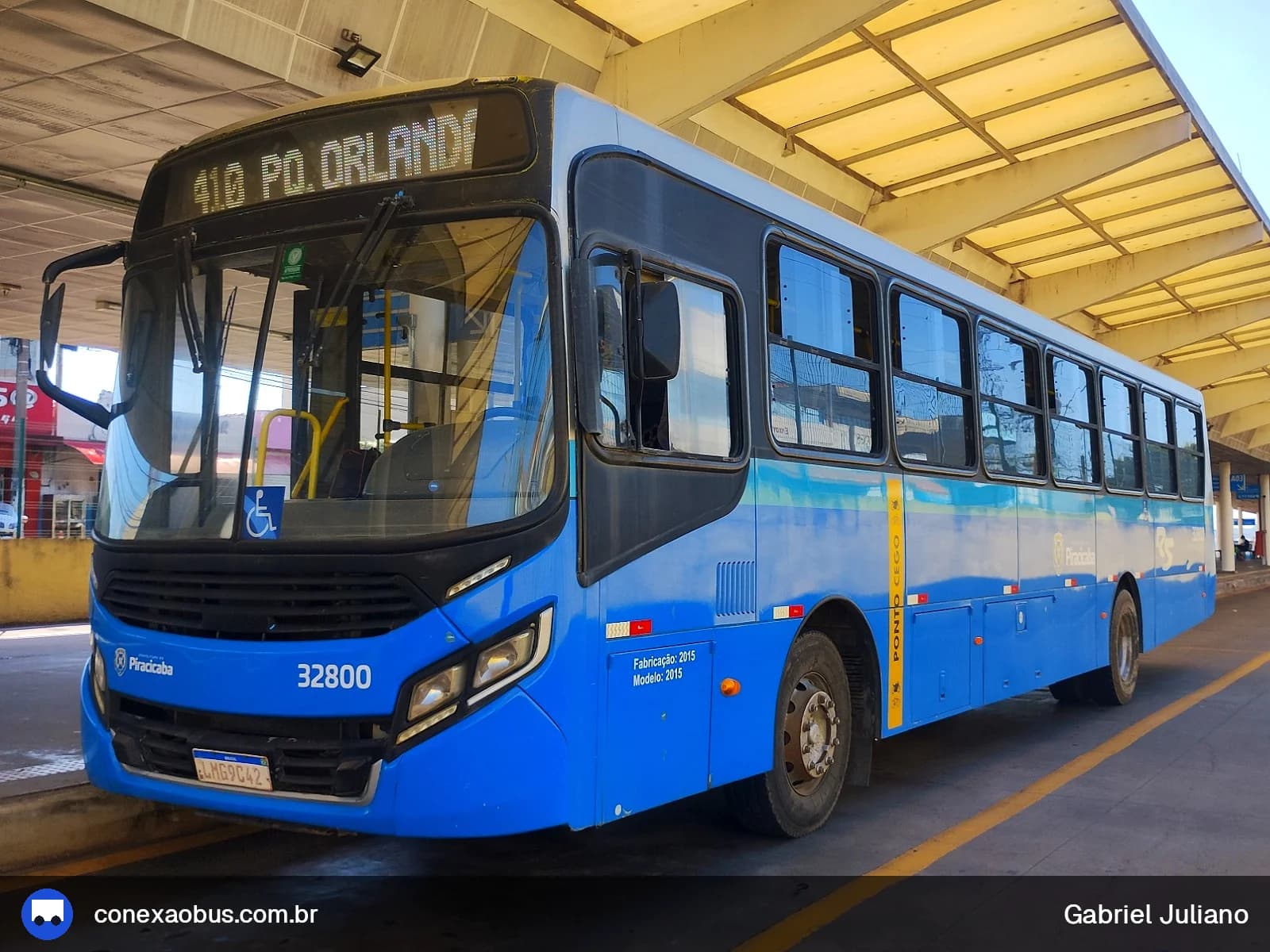 Ônibus CAIO Apache Vip IV, da Rápido Sumaré | Pira Mobilidade, prefixo 32800, em Piracicaba-SP