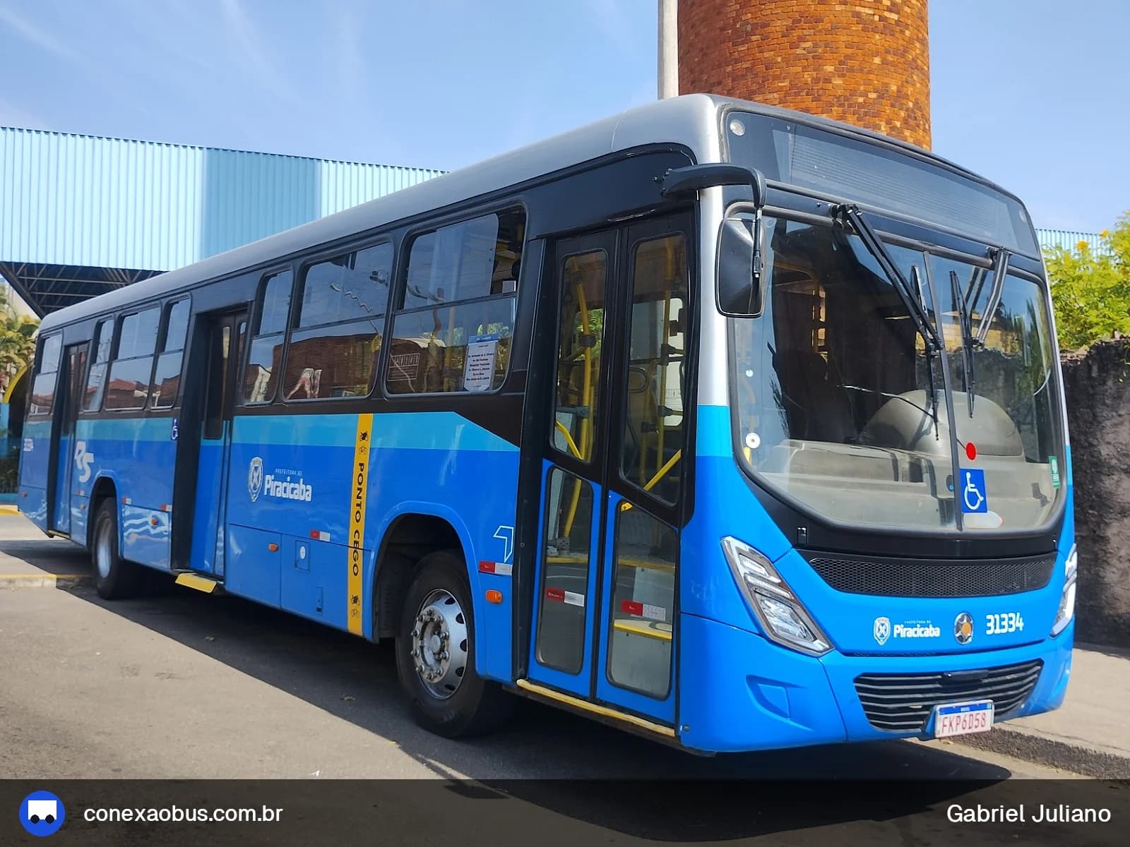 Ônibus Marcopolo Torino 2014, da Rápido Sumaré | Pira Mobilidade, prefixo 31334, em Piracicaba-SP