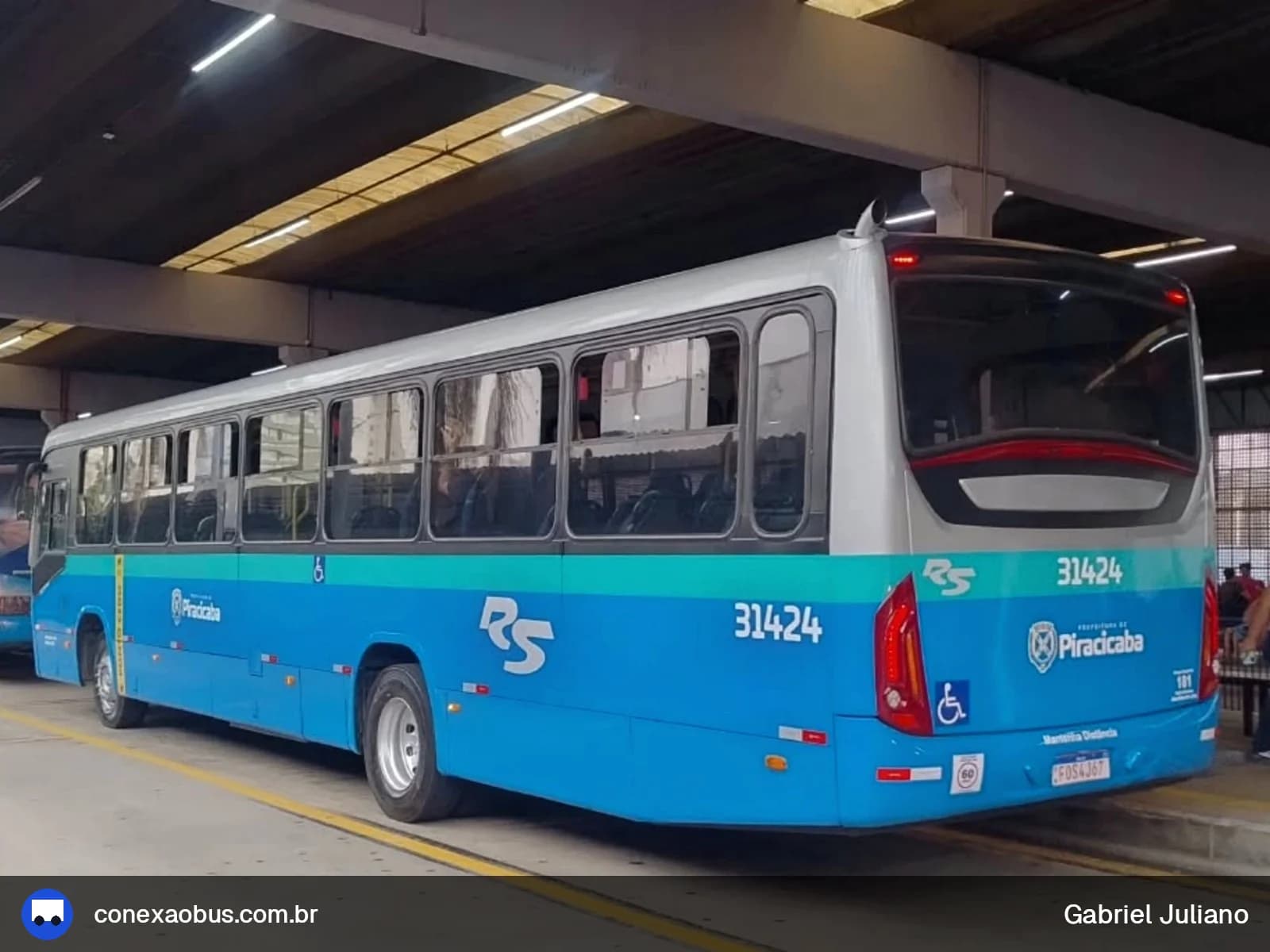 Ônibus Marcopolo Torino 2014, da Rápido Sumaré | Pira Mobilidade, prefixo 31424, linha 120 - MÁRIO DEDINI / CENTRO, em Piracicaba-SP