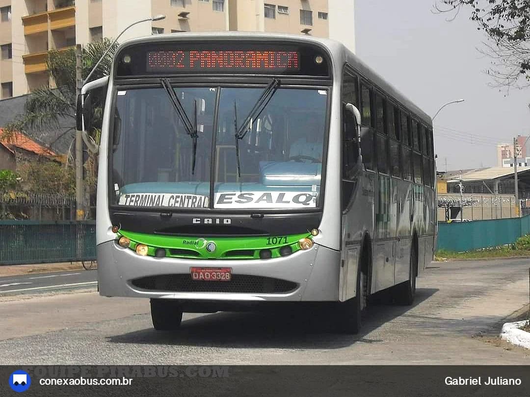 Ônibus CAIO Apache Vip, da Auto Viação Millenium Ltda, prefixo 1071, em Piracicaba-SP