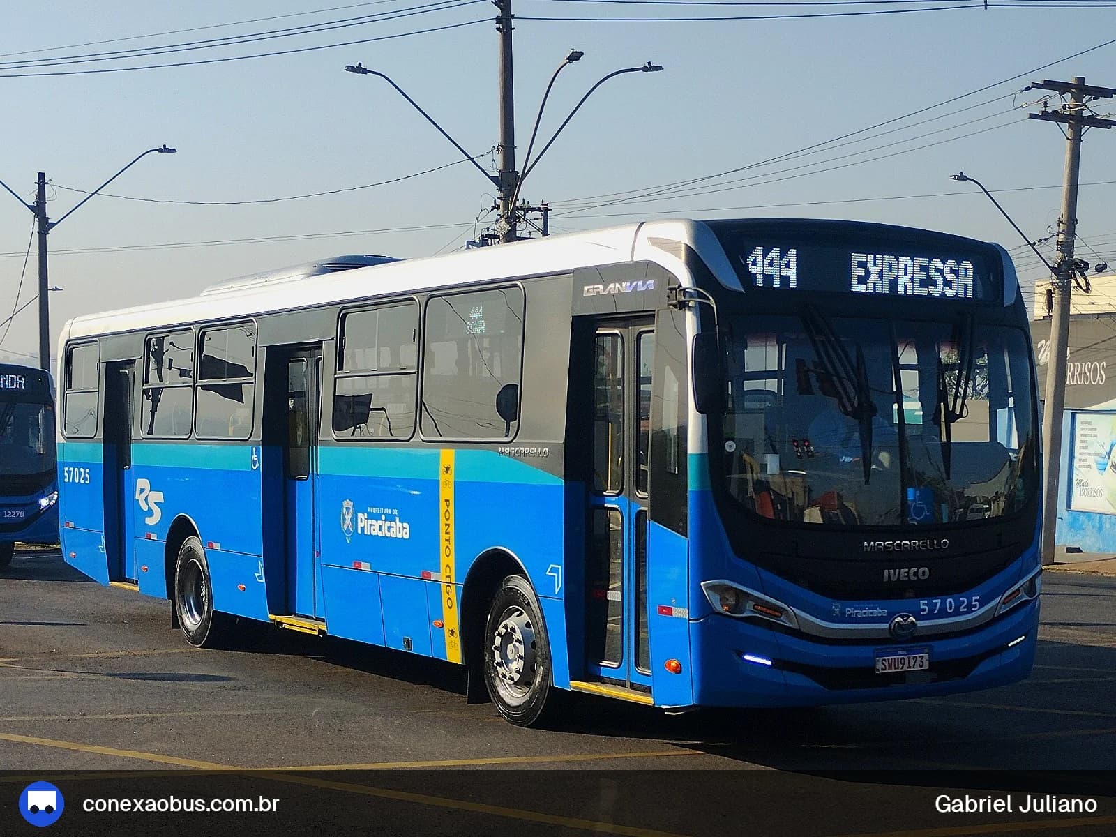 Ônibus Mascarello GRAN Via 2023, da Rápido Sumaré | Pira Mobilidade, prefixo 57025, em Piracicaba-SP