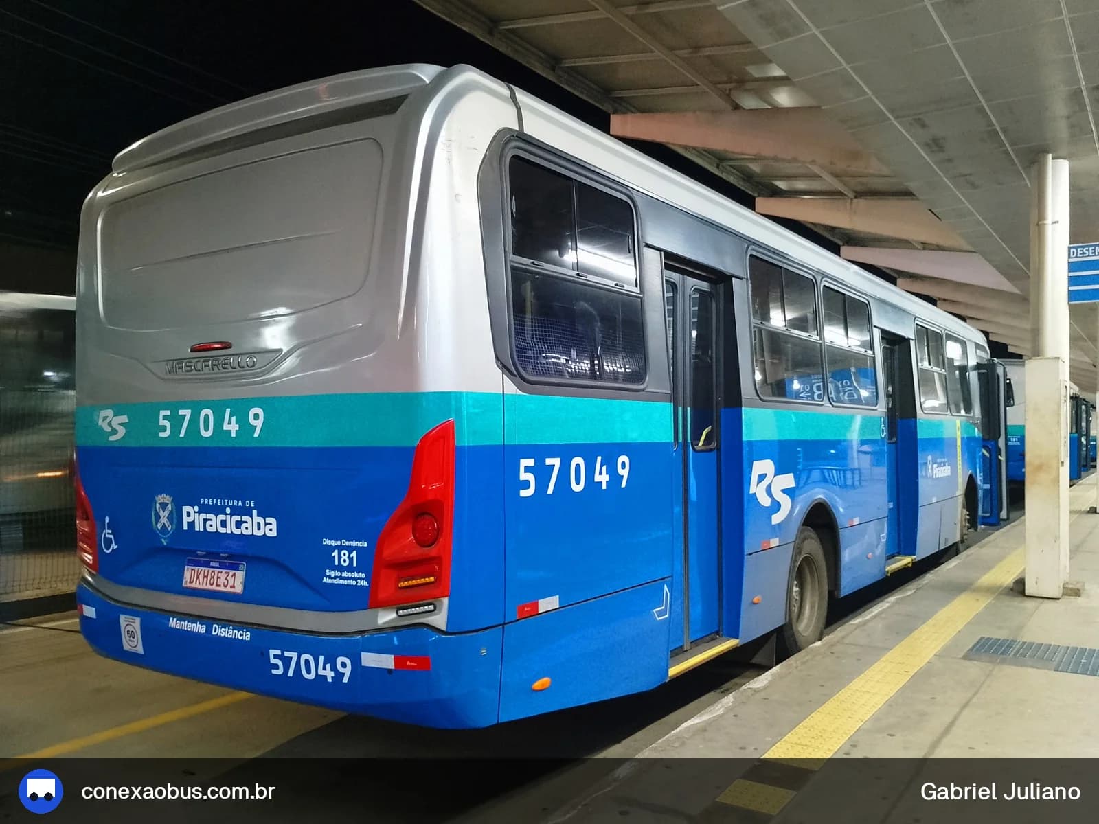 Ônibus Mascarello GRAN Via 2023, da Rápido Sumaré | Pira Mobilidade, prefixo 57049, em Piracicaba-SP
