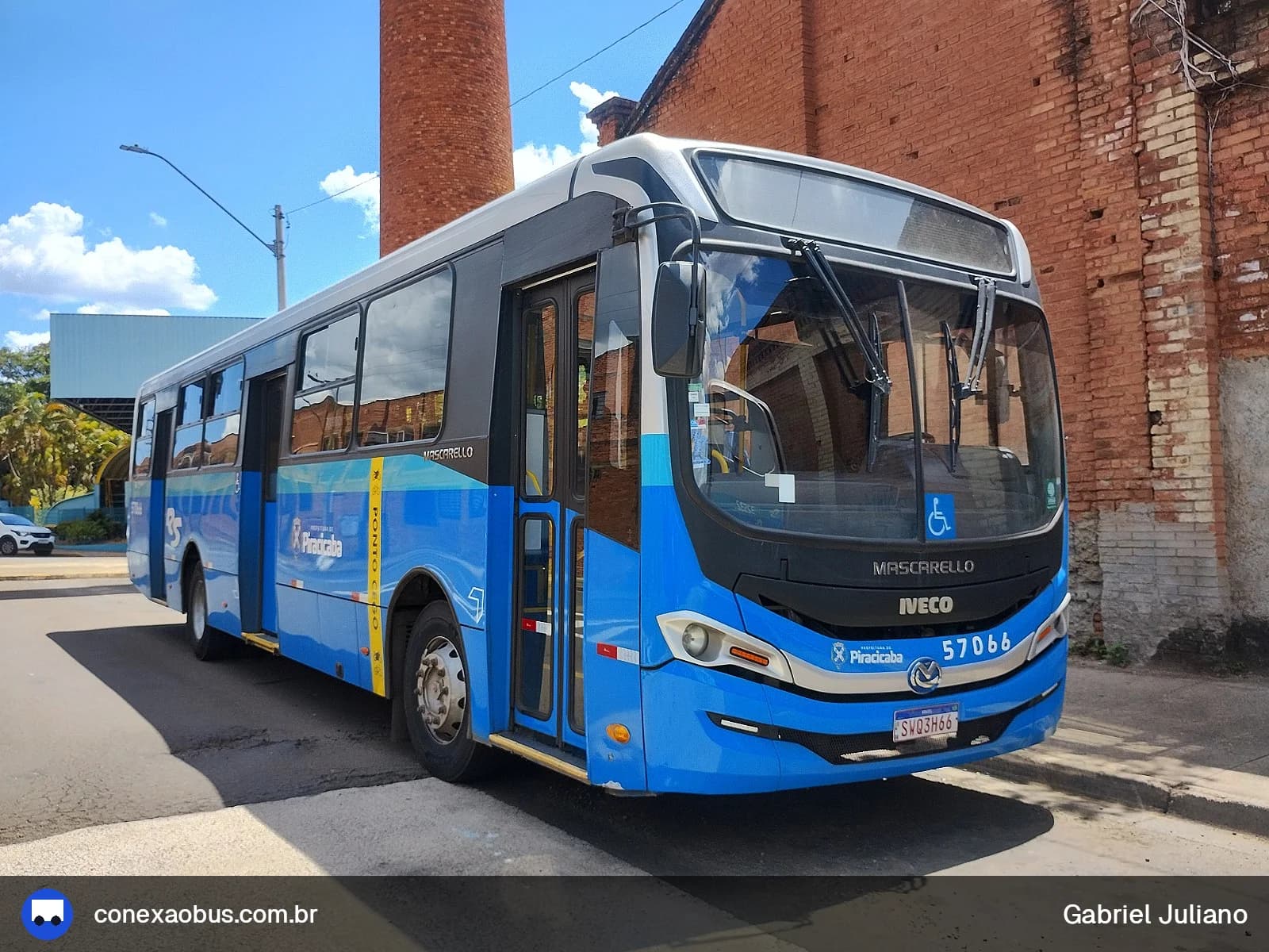 Ônibus Mascarello GRAN Via 2023, da Rápido Sumaré | Pira Mobilidade, prefixo 57066, em Piracicaba-SP