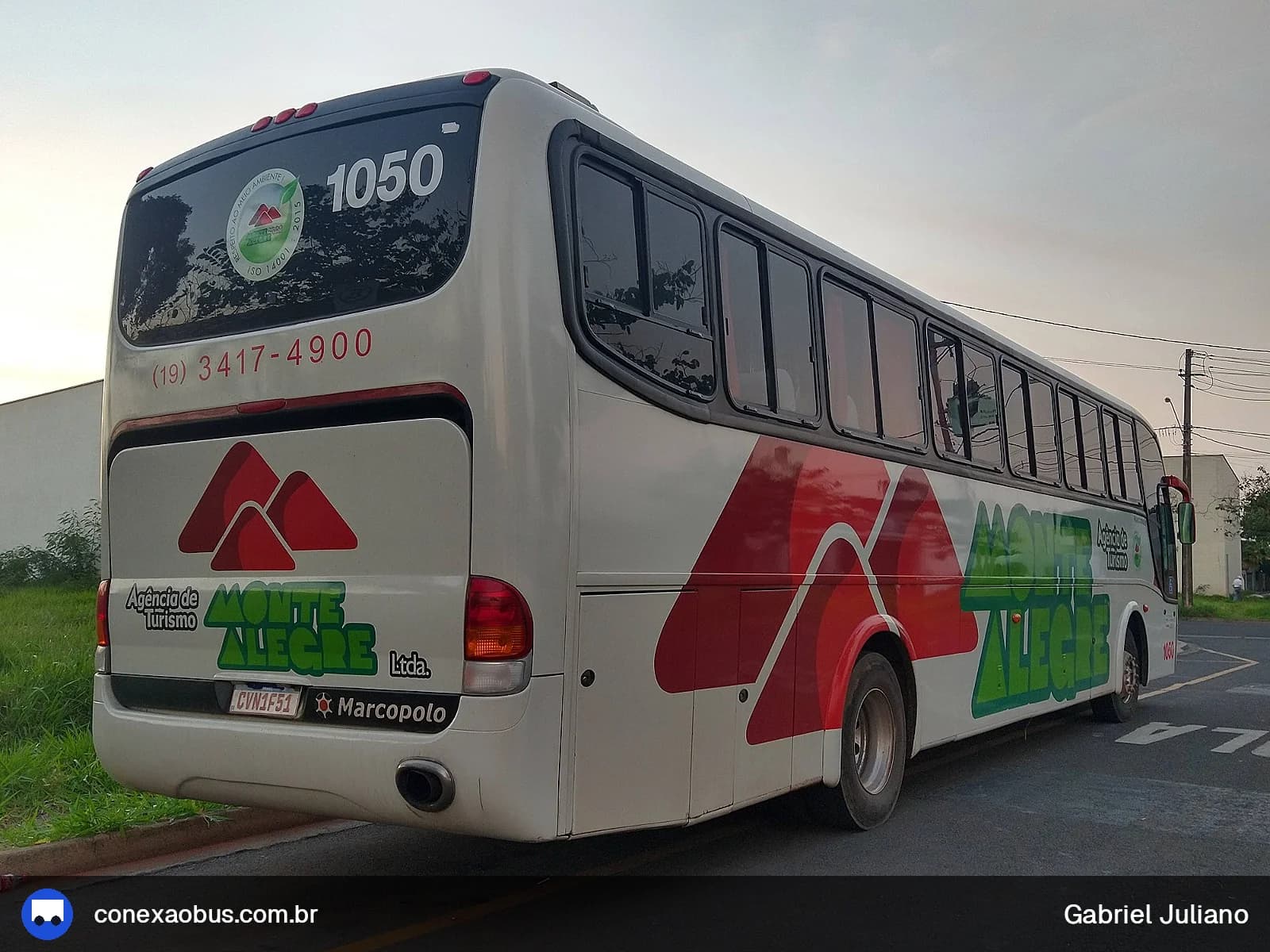 Ônibus Marcopolo Viaggio G6 1050, da Monte Alegre Turismo, prefixo 1050, em Piracicaba-SP