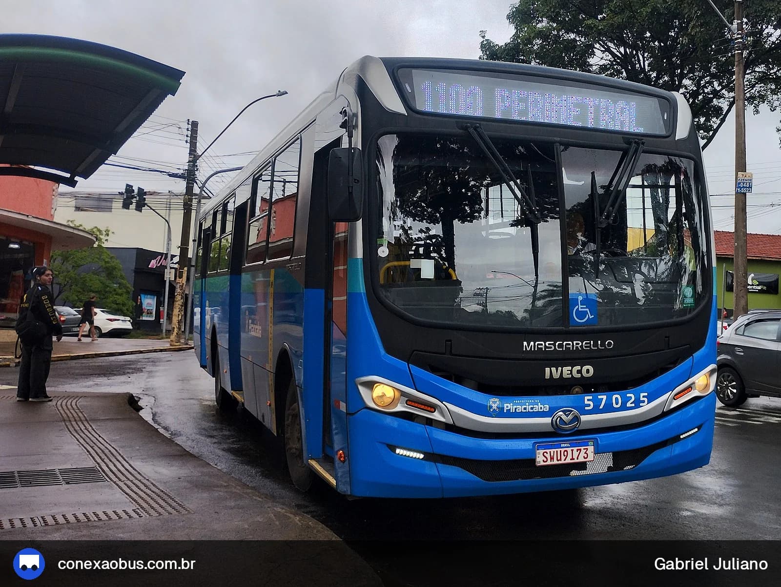 Ônibus Mascarello GRAN Via 2023, da Rápido Sumaré | Pira Mobilidade, prefixo 57025, em Piracicaba-SP