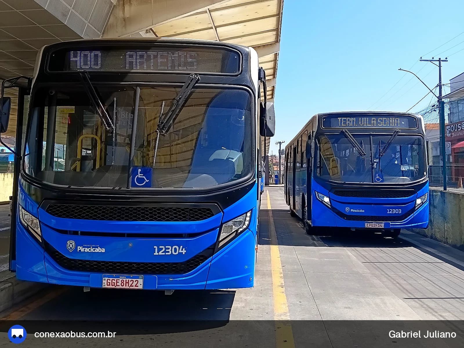 Ônibus CAIO Apache Vip V, da Rápido Sumaré | Pira Mobilidade, prefixo 12304, em Piracicaba-SP