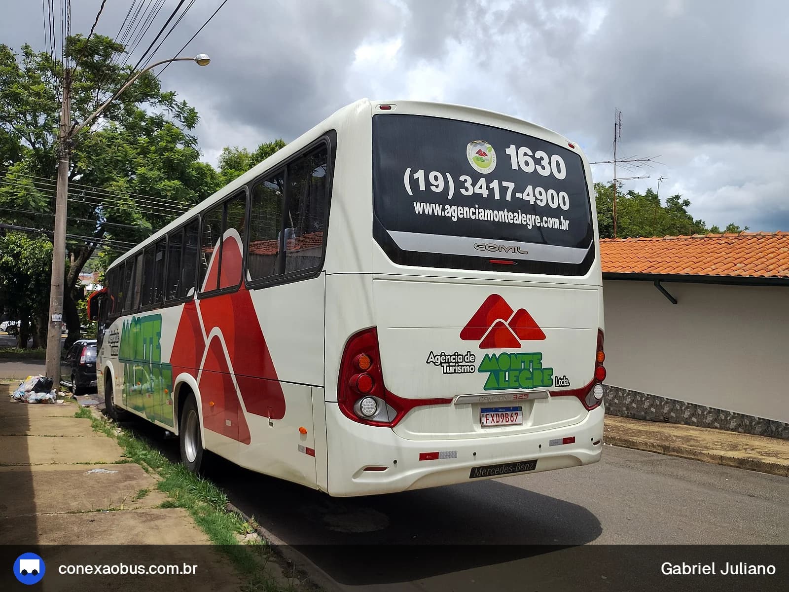 Ônibus Comil Campione 3.25 2014, da Monte Alegre Turismo, prefixo 1630, em Piracicaba-SP