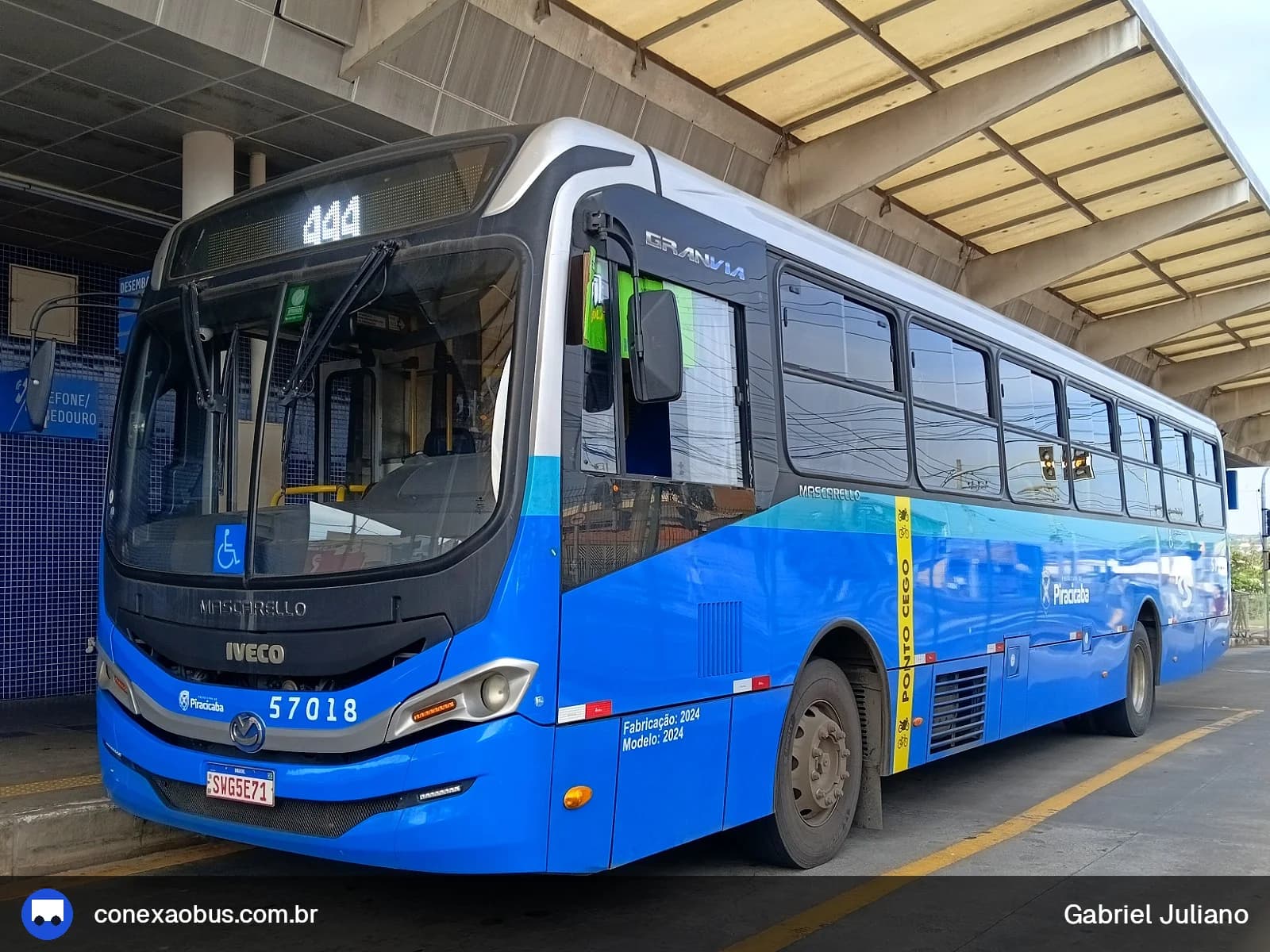 Ônibus Mascarello GRAN Via 2023, da Rápido Sumaré | Pira Mobilidade, prefixo 57018, em Piracicaba-SP