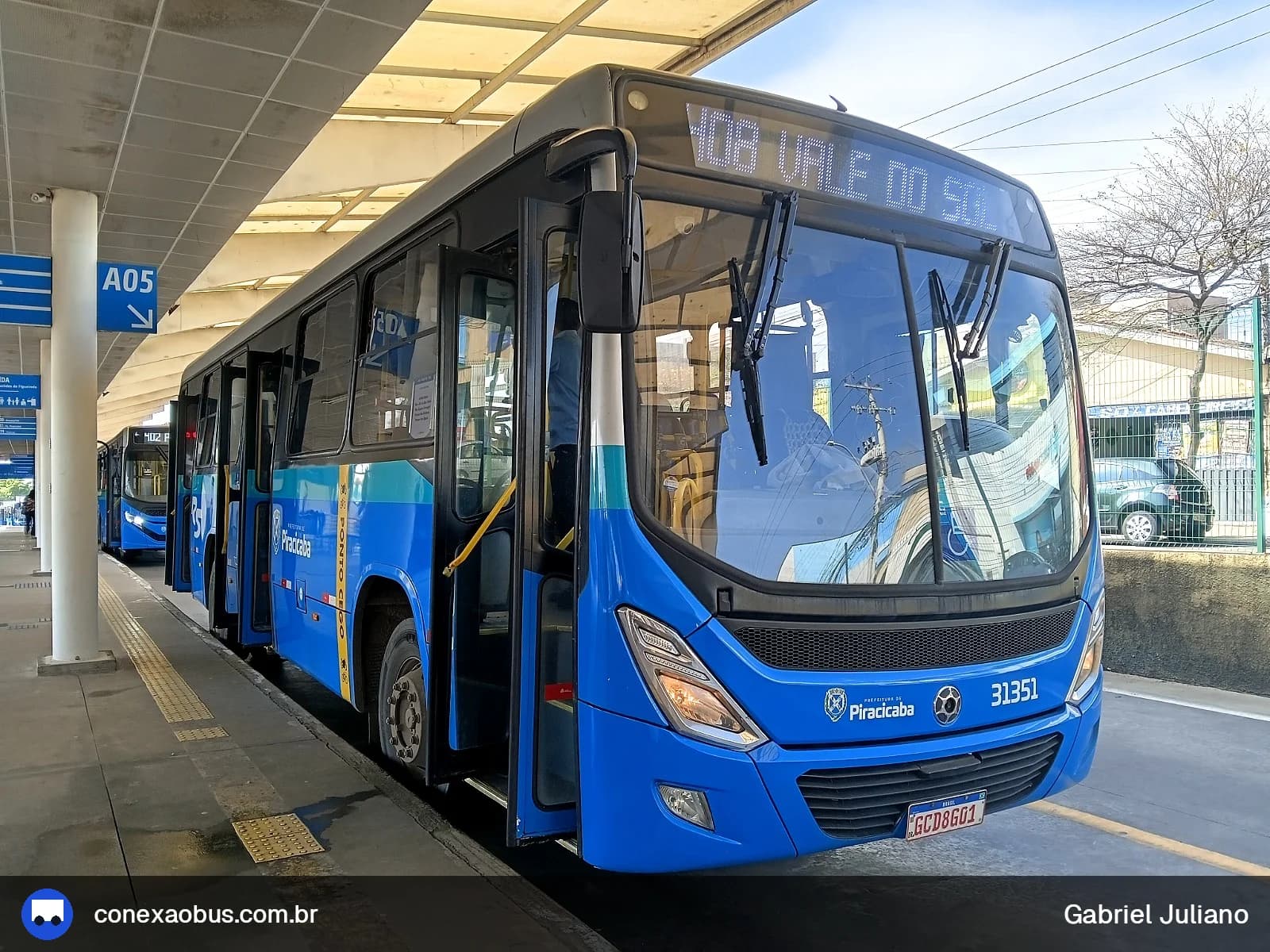 Ônibus Marcopolo Torino 2014, da Rápido Sumaré | Pira Mobilidade, prefixo 31351, em Piracicaba-SP