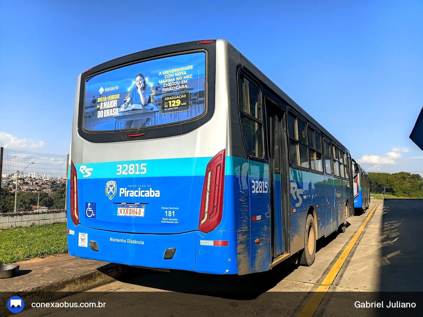 Ônibus CAIO Apache Vip IV, da Rápido Sumaré | Pira Mobilidade, prefixo 32815, em Piracicaba-SP