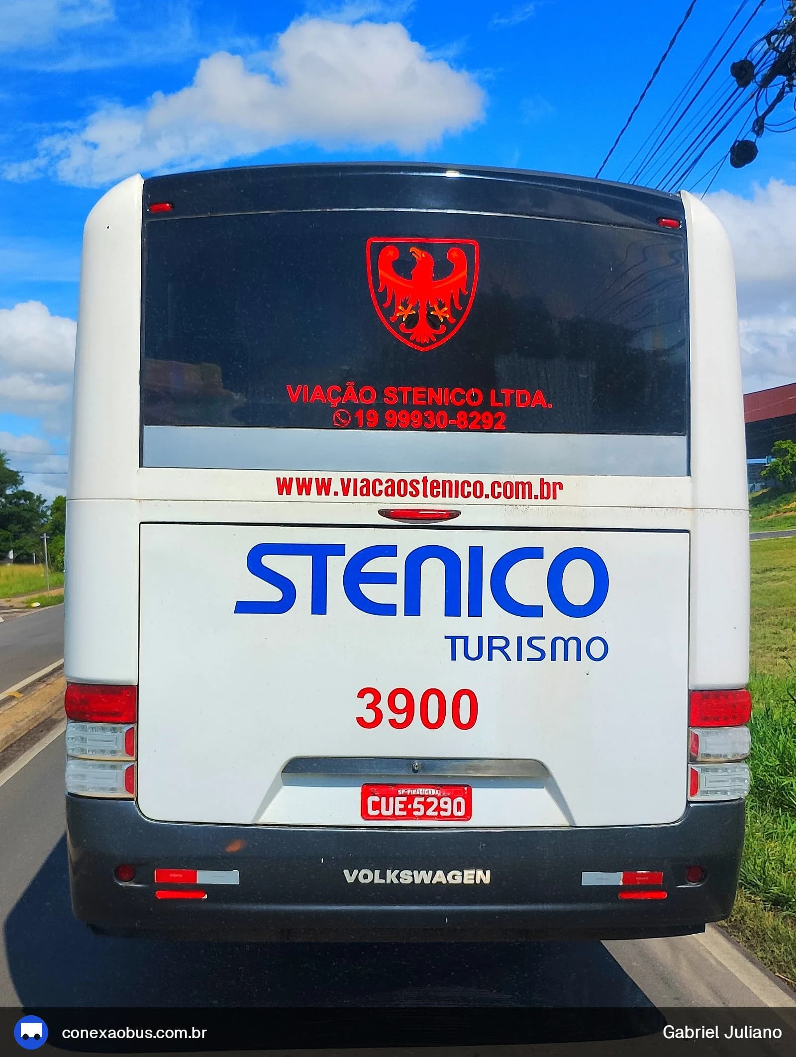 Ônibus Comil Campione 3.25 2011, da Viação Stênico Ltda, prefixo 3900, em Piracicaba-SP