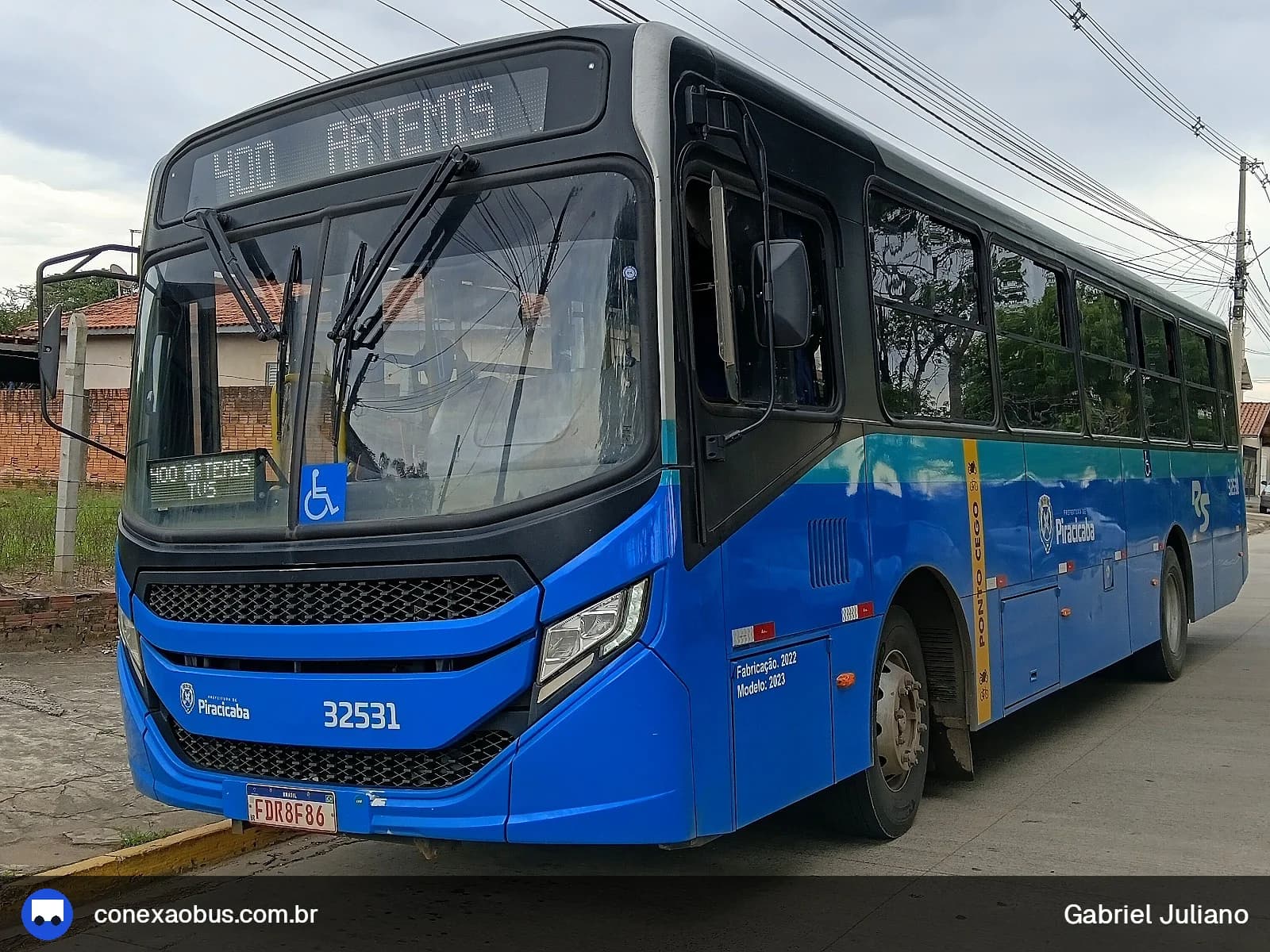 Ônibus CAIO Apache Vip V, da Rápido Sumaré | Pira Mobilidade, prefixo 32531, linha 400 - ÁRTEMIS  / Terminal Vila Sônia, em Piracicaba-SP