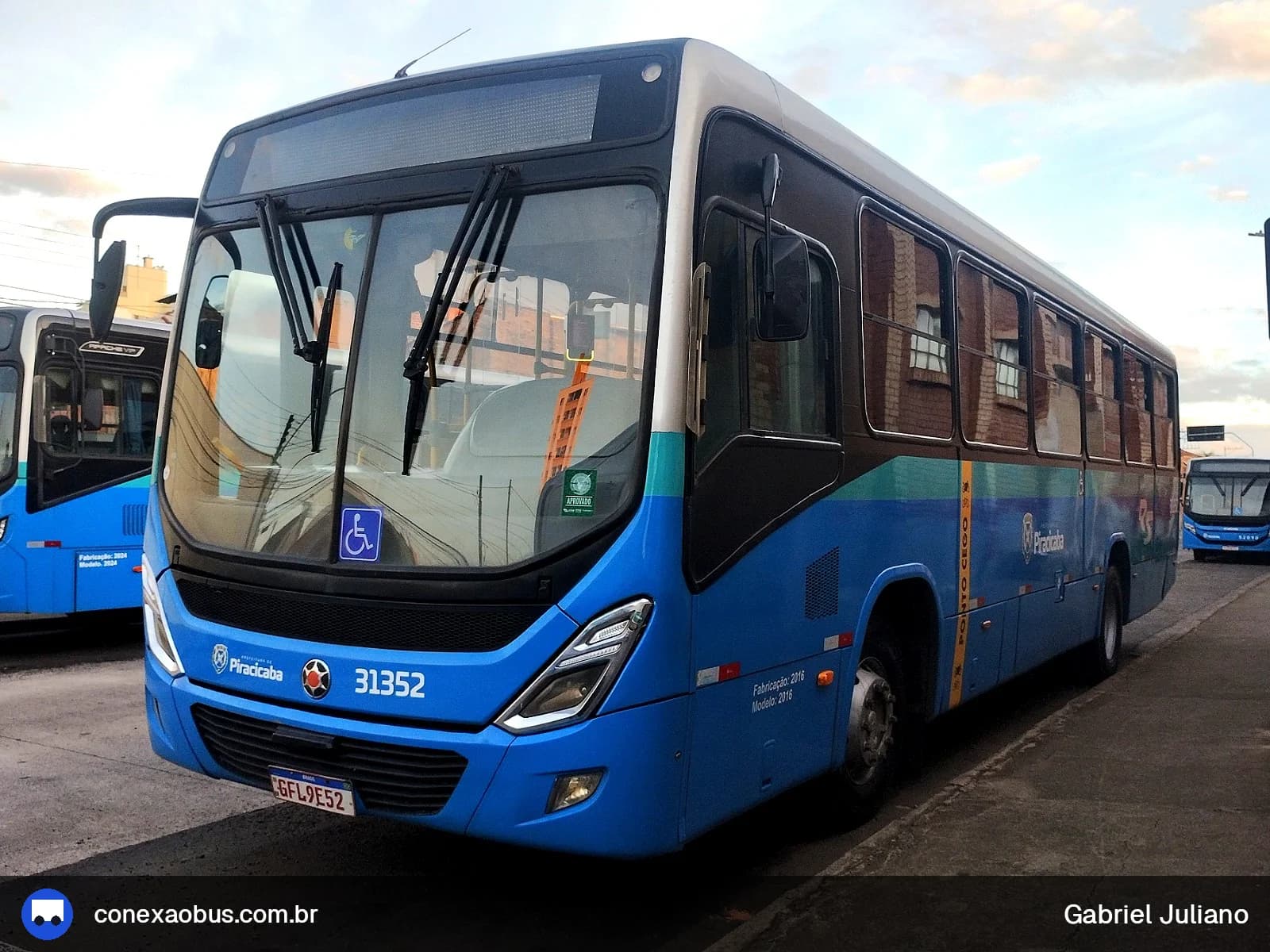 Ônibus Marcopolo Torino 2014, da Rápido Sumaré | Pira Mobilidade, prefixo 31352, em Piracicaba-SP