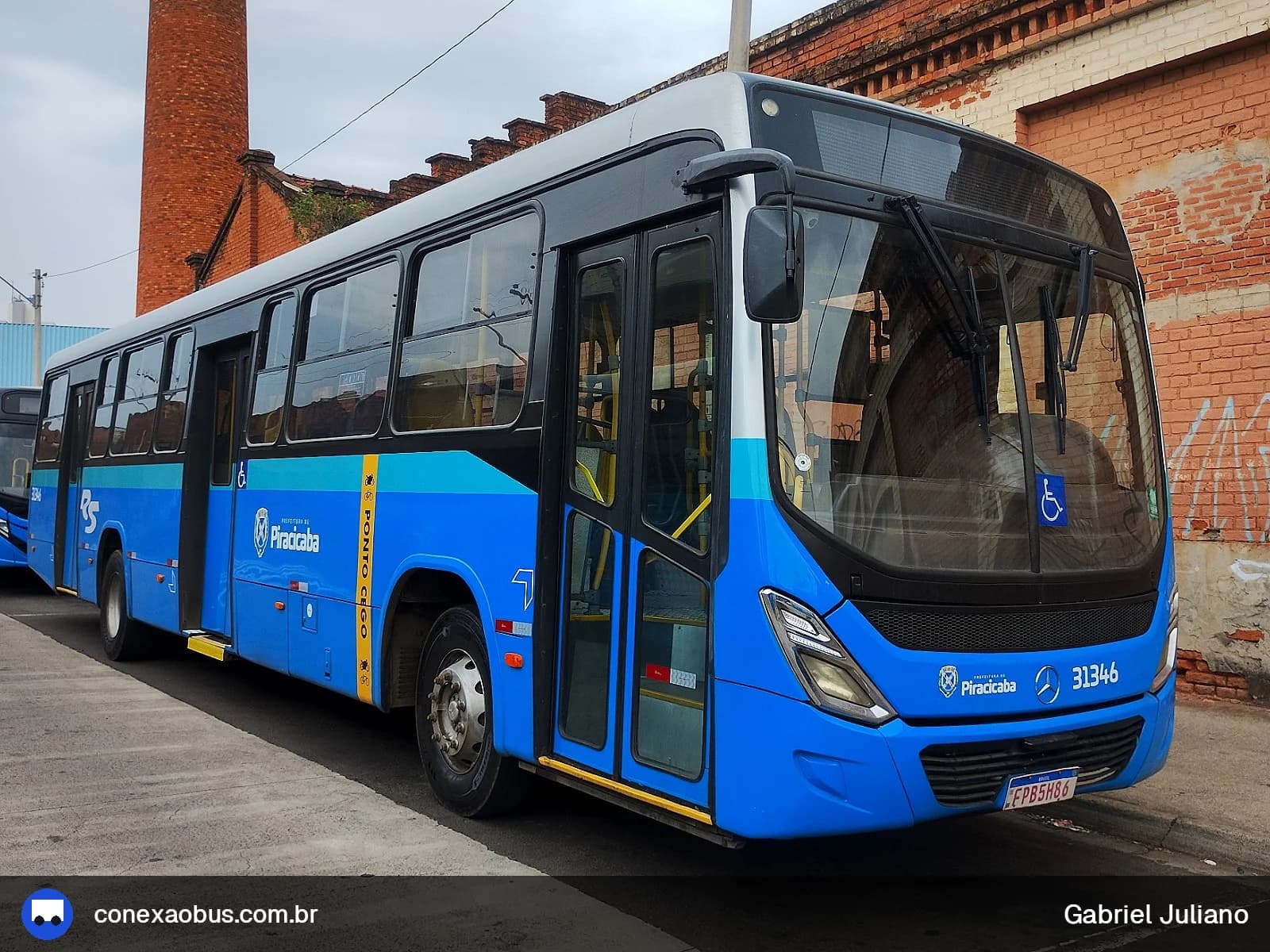 Ônibus Marcopolo Torino 2014, da Rápido Sumaré | Pira Mobilidade, prefixo 31346, em Piracicaba-SP