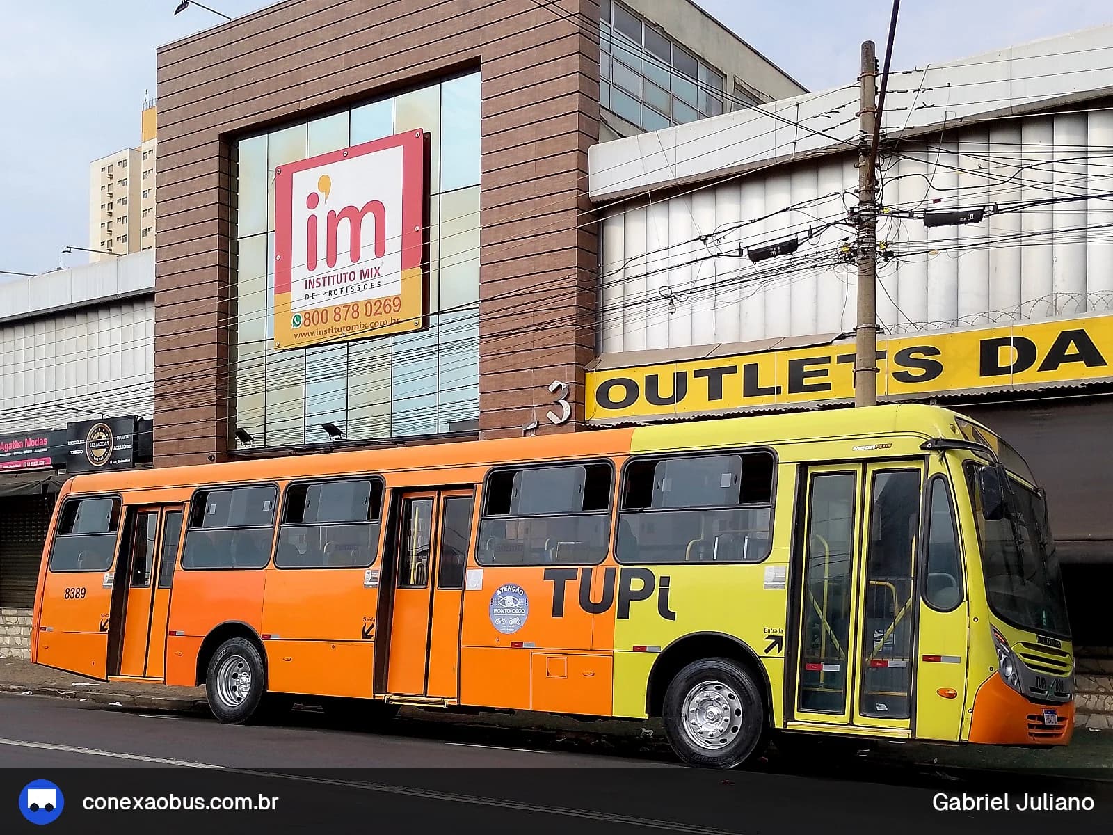 Ônibus Neobus Mega Plus, da TUPi | Transporte Urbano Piracicaba, prefixo 8389, em Piracicaba-SP
