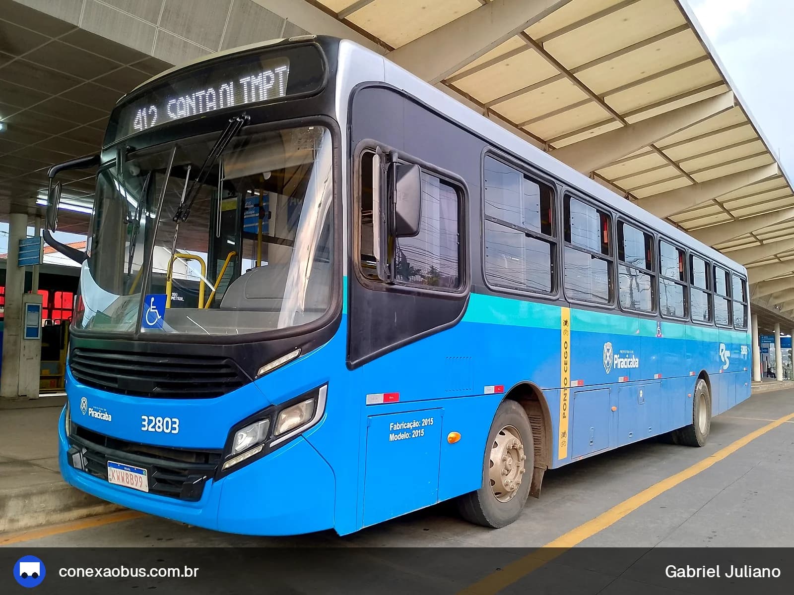 Ônibus CAIO Apache Vip IV, da Rápido Sumaré | Pira Mobilidade, prefixo 32803, em Piracicaba-SP