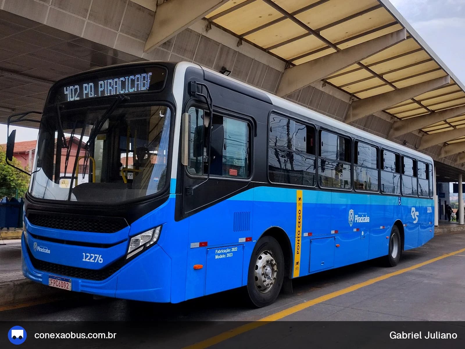 Ônibus CAIO Apache Vip V, da Rápido Sumaré | Pira Mobilidade, prefixo 12276, em Piracicaba-SP