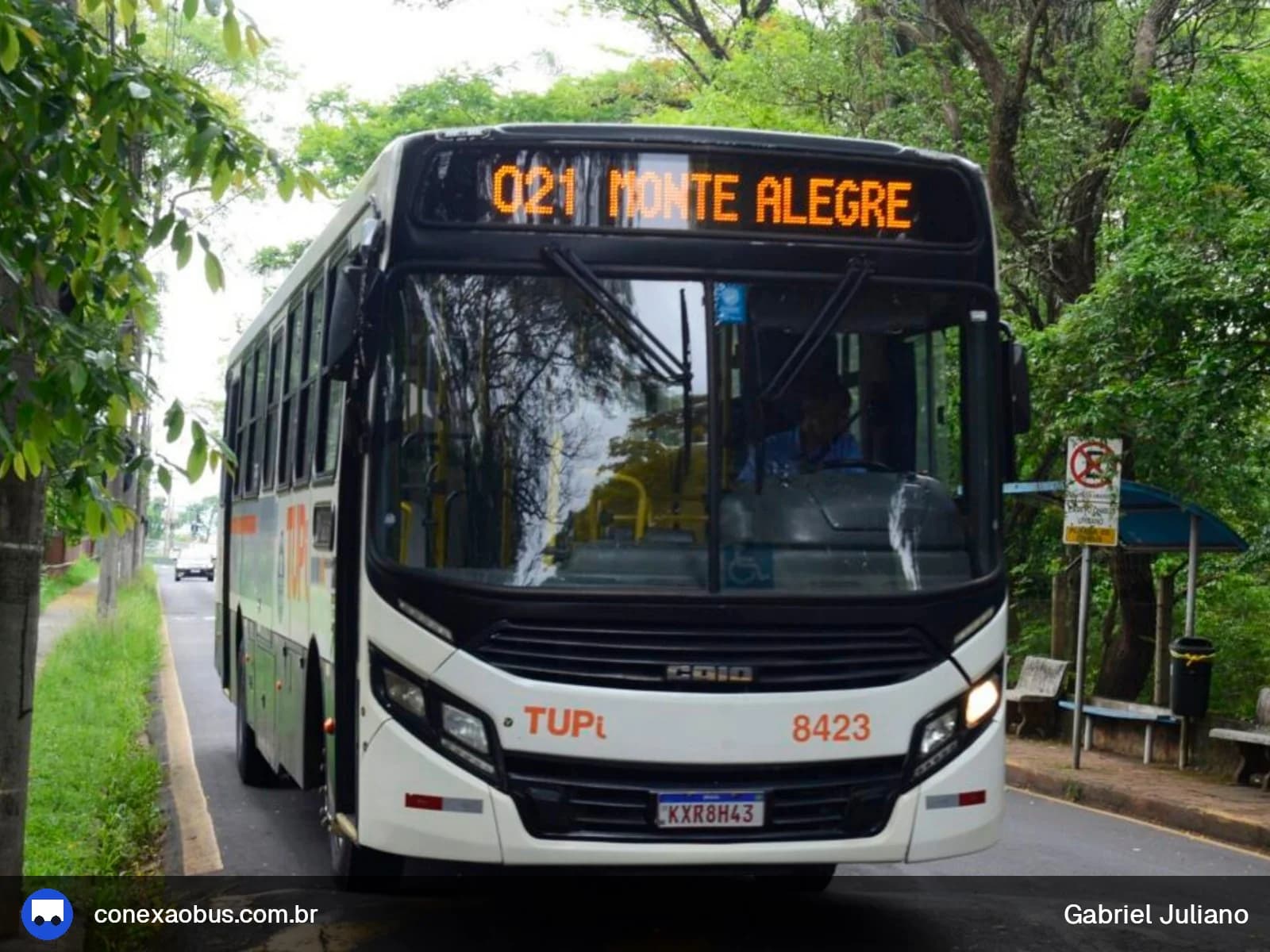 Ônibus CAIO Apache Vip IV, da TUPi | Transporte Urbano Piracicaba, prefixo 8423, em Piracicaba-SP