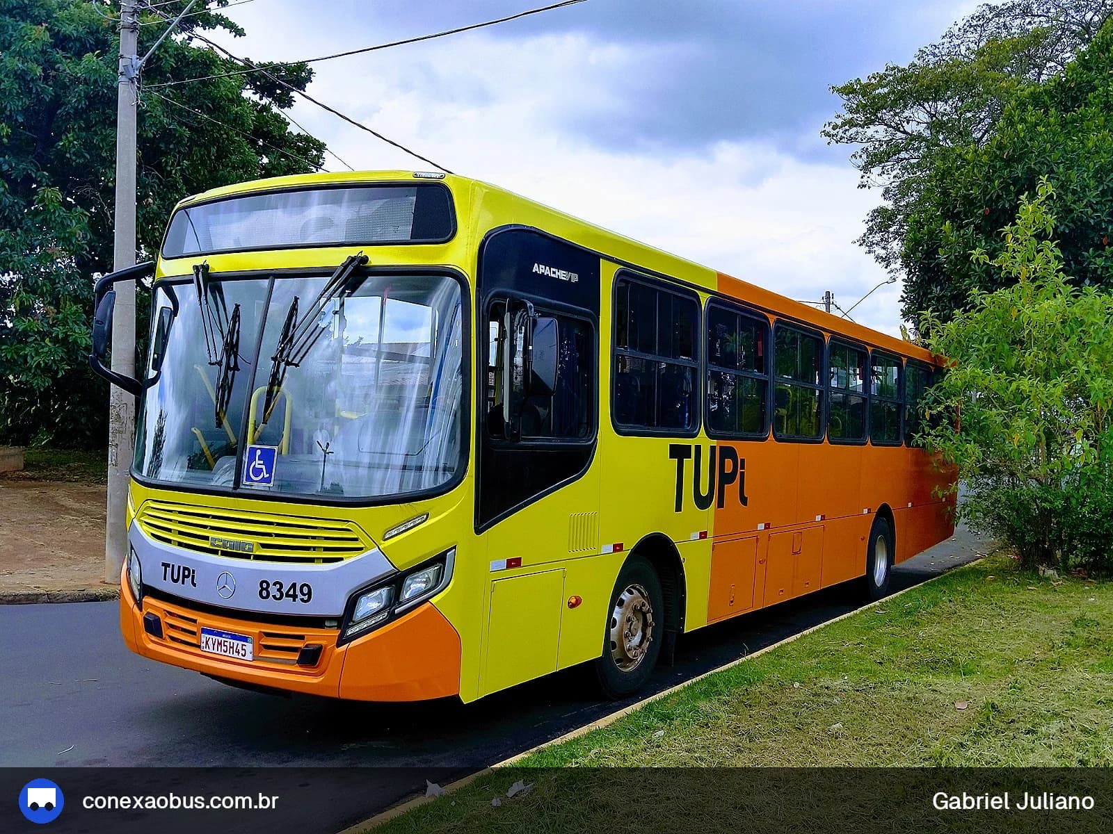 Ônibus CAIO Apache Vip IV, da TUPi | Transporte Urbano Piracicaba, prefixo 8349, em Piracicaba-SP