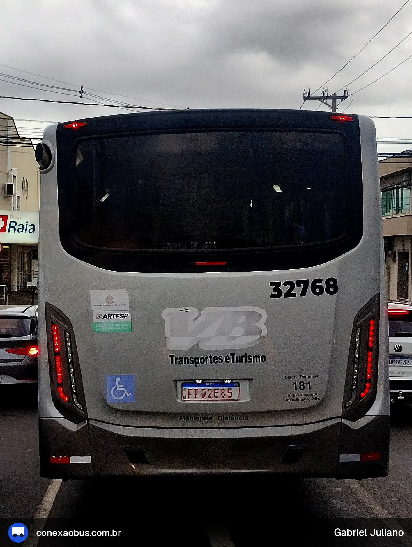Ônibus CAIO Apache Vip IV, da VB Transportes e Turismo, prefixo 32768, em Piracicaba-SP
