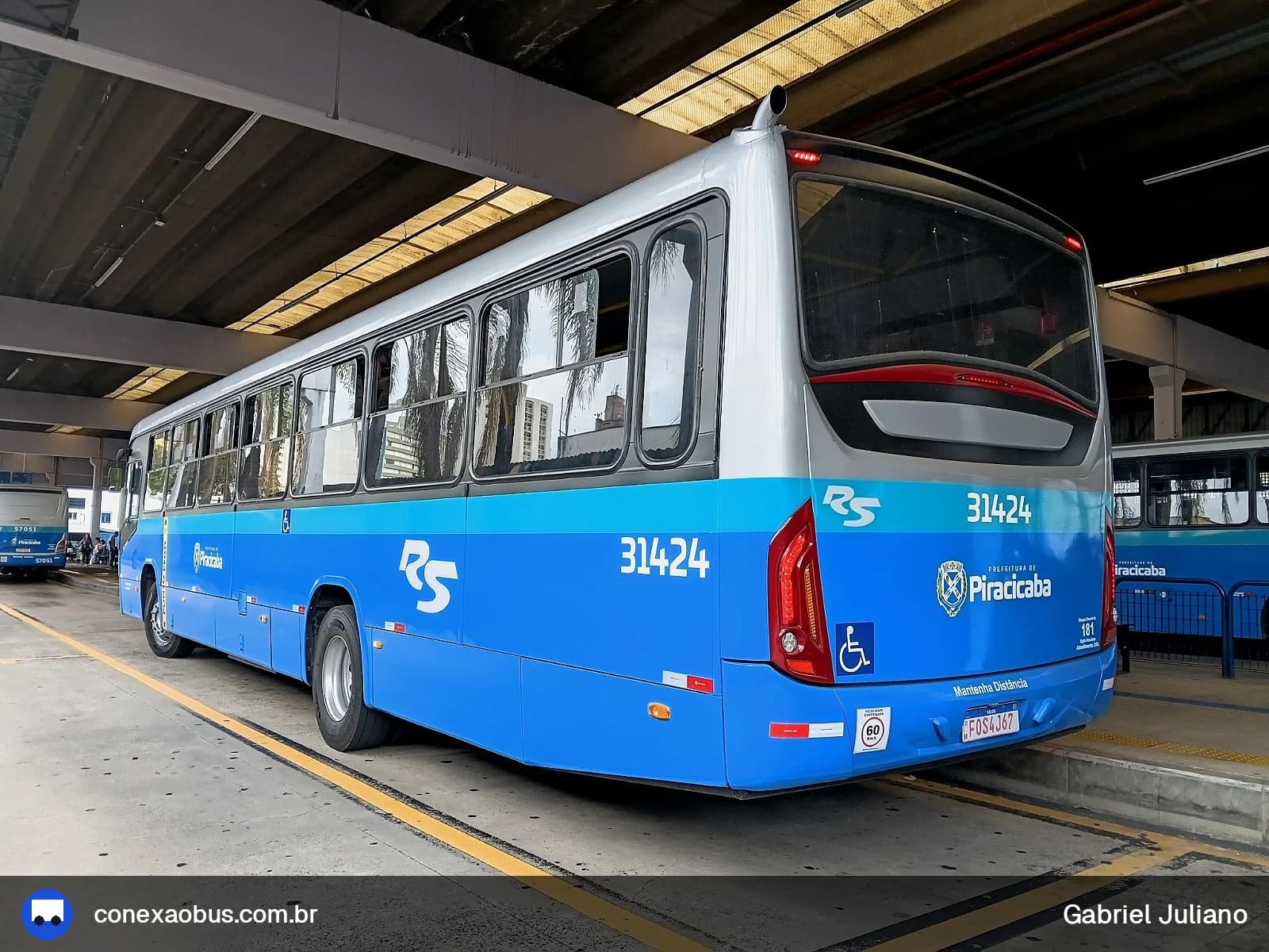 Ônibus Marcopolo Torino 2014, da Rápido Sumaré | Pira Mobilidade, prefixo 31424, linha 120 - MÁRIO DEDINI / CENTRO, em Piracicaba-SP
