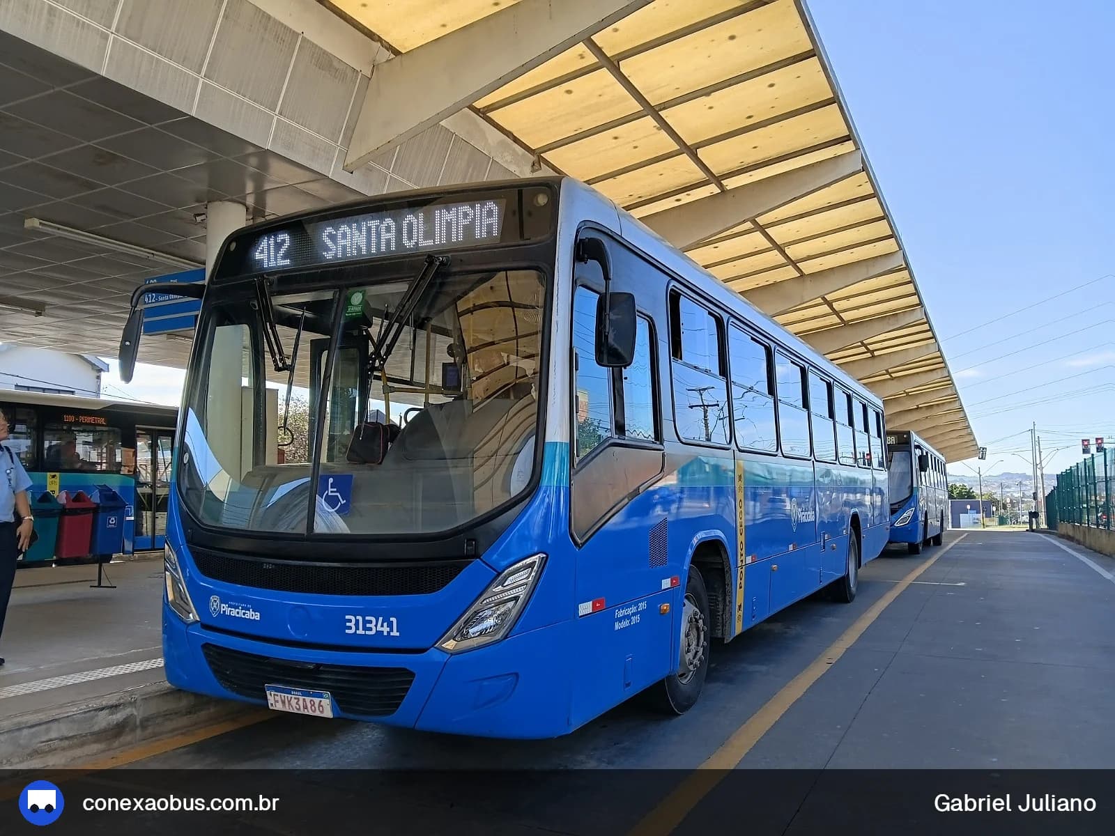 Ônibus Marcopolo Torino 2014, da Rápido Sumaré | Pira Mobilidade, prefixo 31341, em Piracicaba-SP