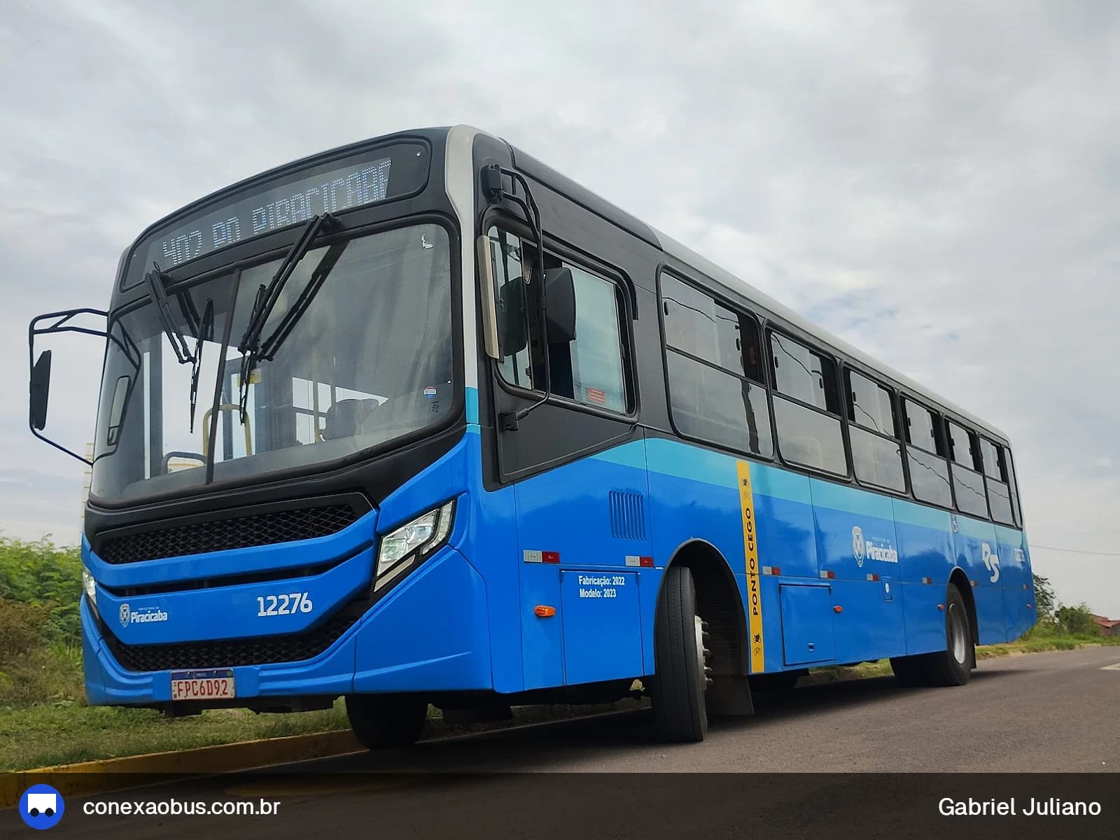 Ônibus CAIO Apache Vip V, da Rápido Sumaré | Pira Mobilidade, prefixo 12276, em Piracicaba-SP