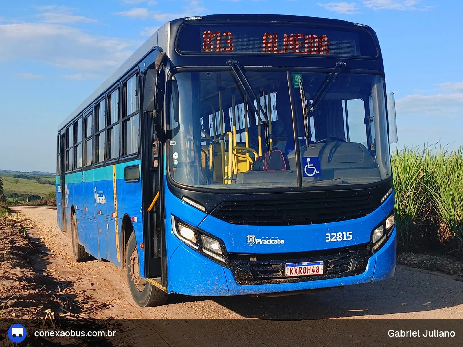 Ônibus CAIO Apache Vip IV, da Rápido Sumaré | Pira Mobilidade, prefixo 32815, em Piracicaba-SP