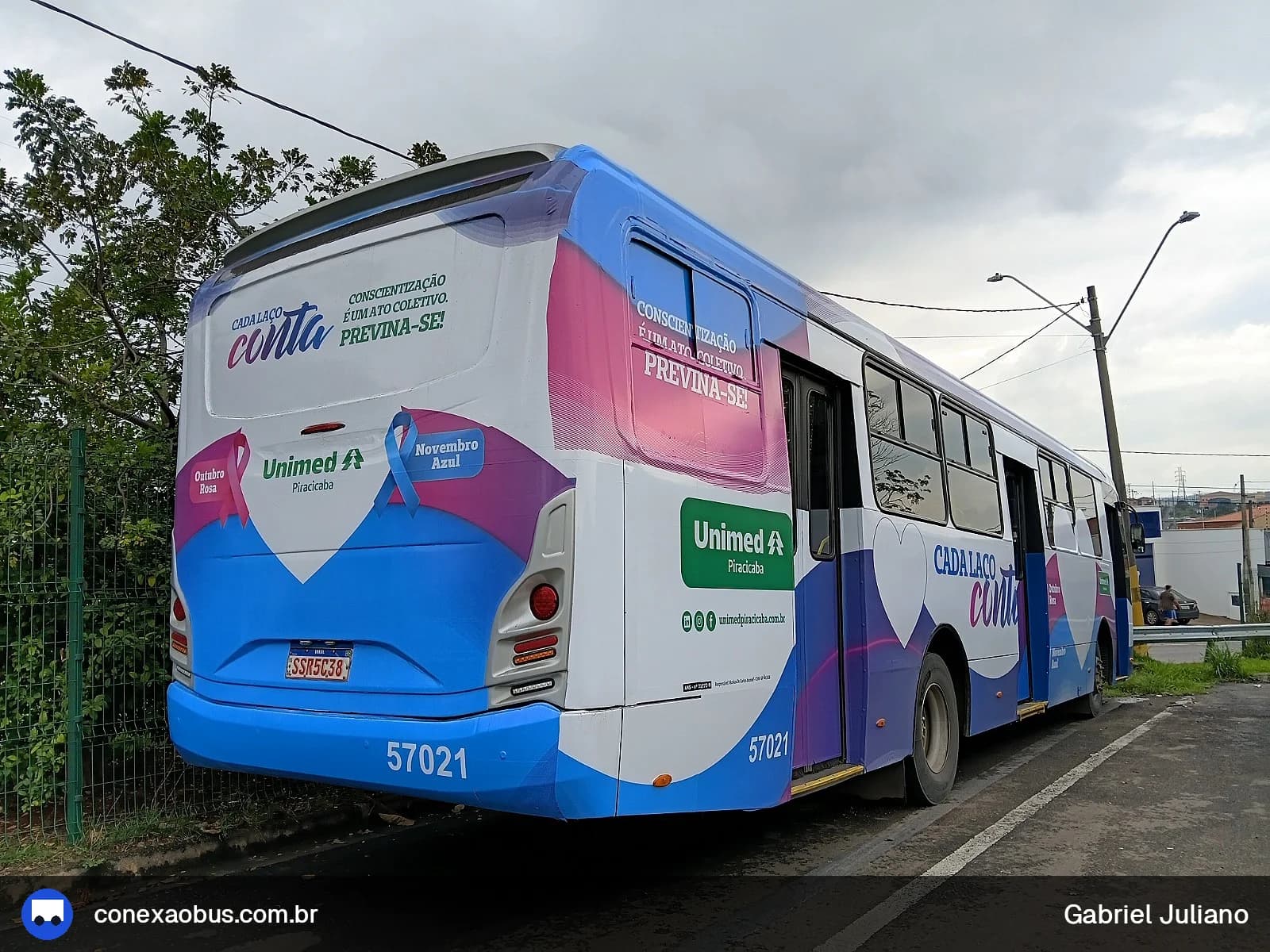 Ônibus Mascarello GRAN Via 2023, da Rápido Sumaré | Pira Mobilidade, prefixo 57021, linha 444 SÔNIA  / CENTRO, em Piracicaba-SP