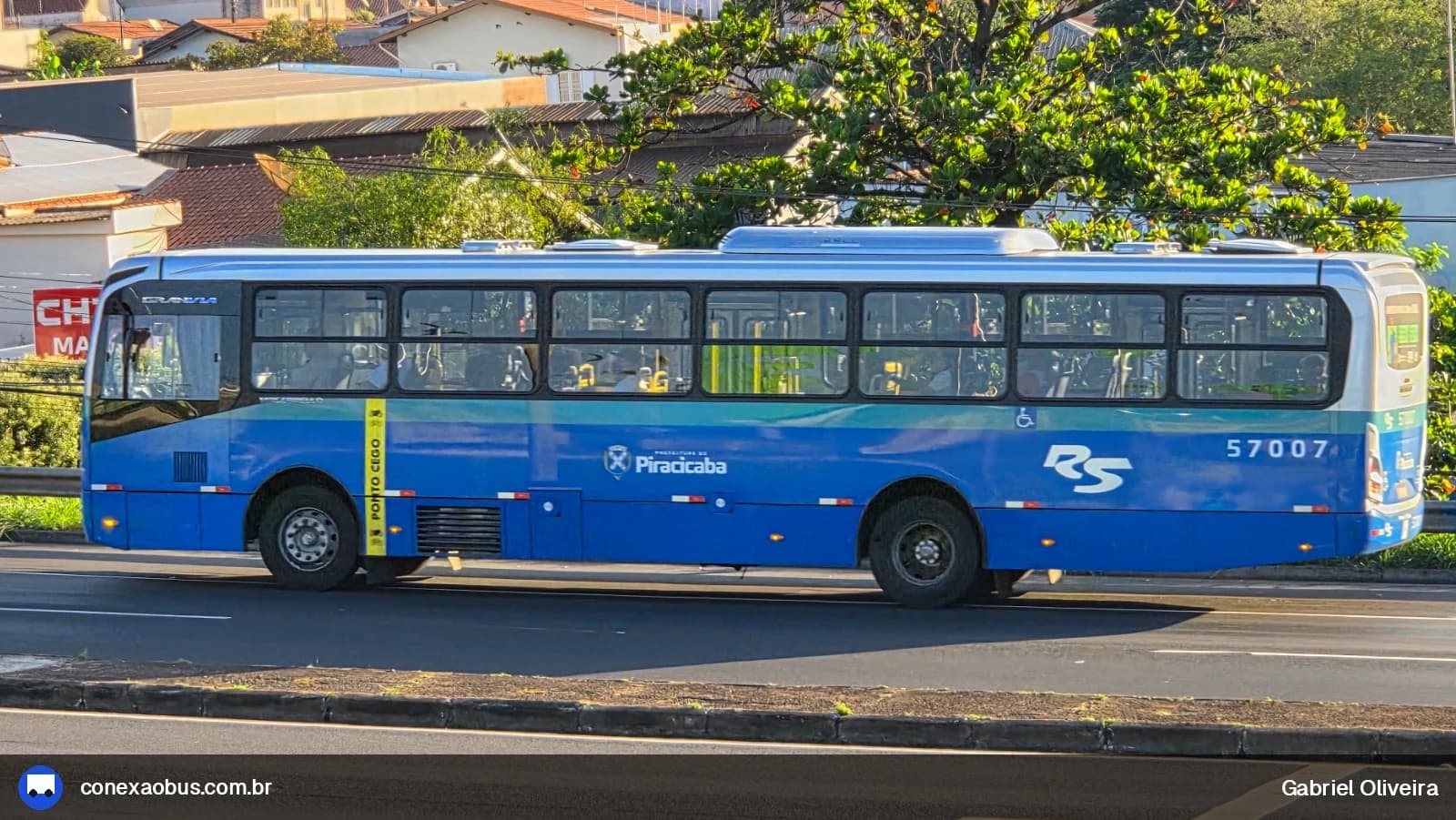 Ônibus Mascarello GRAN Via 2023, da Rápido Sumaré | Pira Mobilidade, prefixo 57007, em Piracicaba-SP