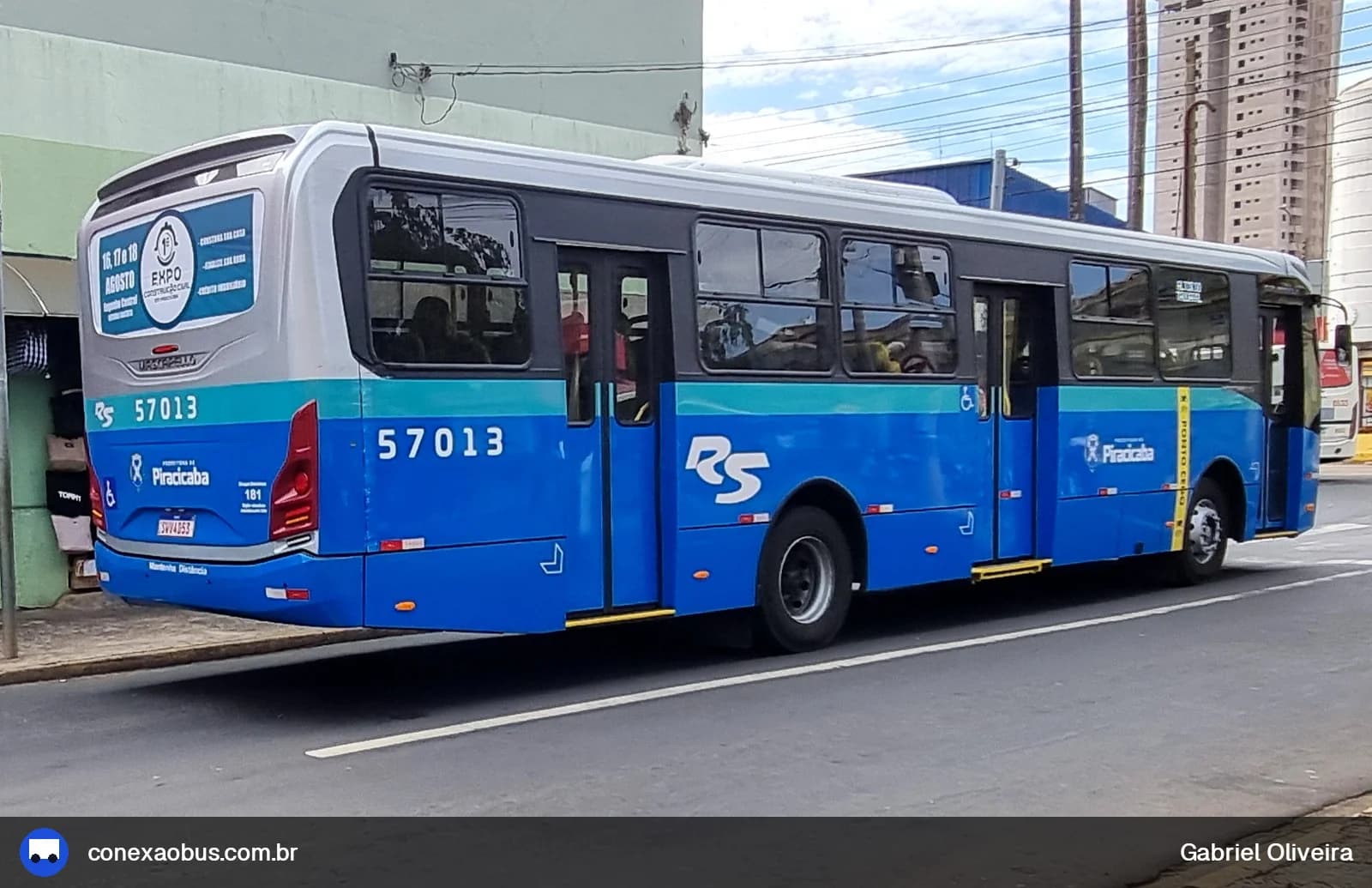 Ônibus Mascarello GRAN Via 2023, da Rápido Sumaré | Pira Mobilidade, prefixo 57013, em Piracicaba-SP