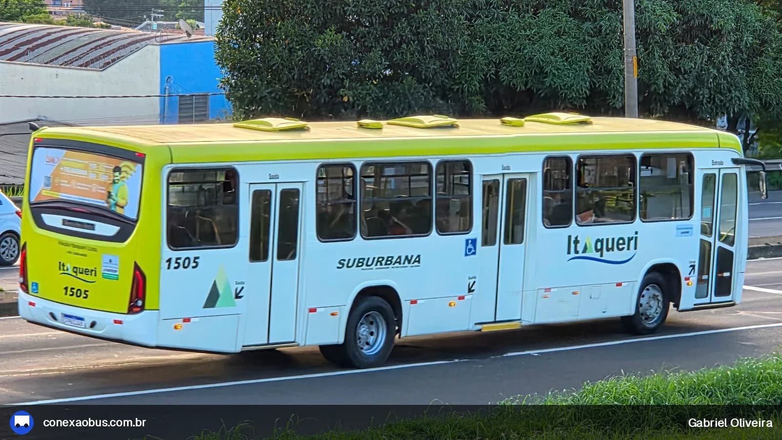 Ônibus Marcopolo Torino 2014, da Itaqueri, prefixo 1505, em Piracicaba-SP