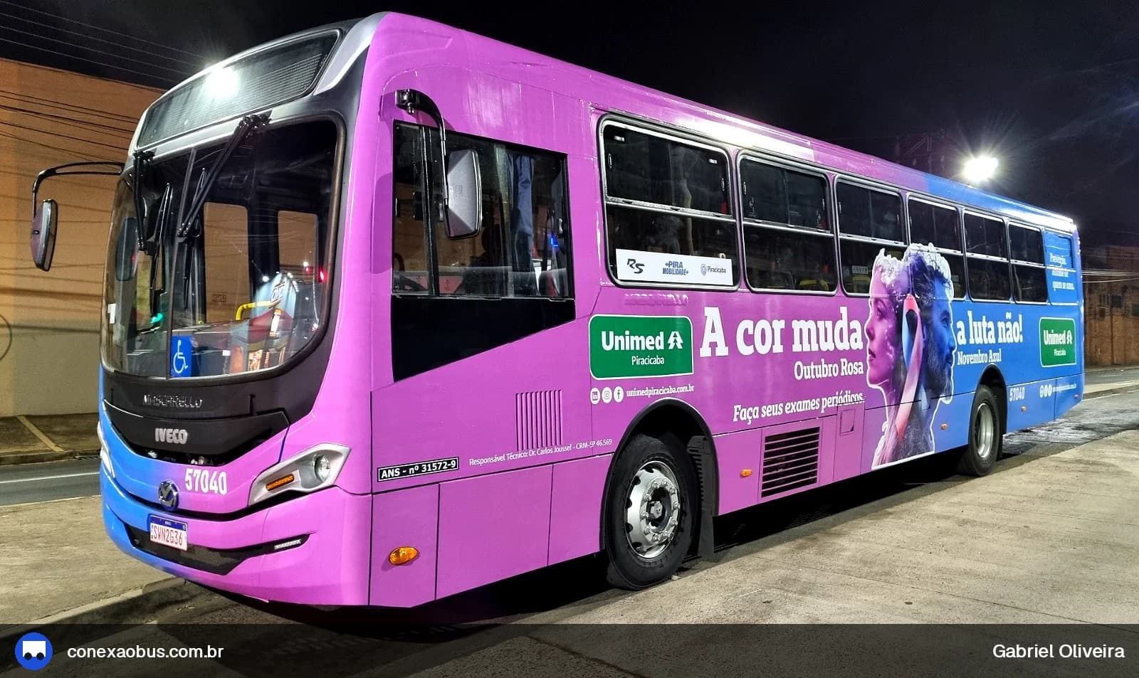Ônibus Mascarello GRAN Via 2023, da Rápido Sumaré | Pira Mobilidade, prefixo 57040, em Piracicaba-SP
