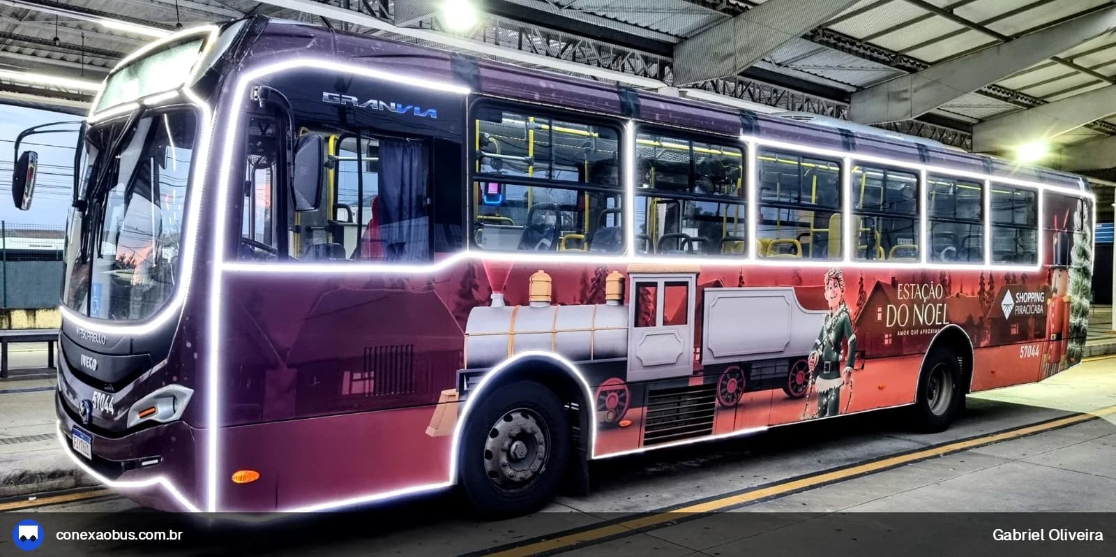 Ônibus Mascarello GRAN Via 2023, da Rápido Sumaré | Pira Mobilidade, prefixo 57044, em Piracicaba-SP