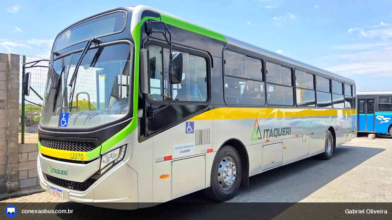 Ônibus CAIO Apache Vip V, da Viação Itaqueri, prefixo 12270, em Piracicaba-SP