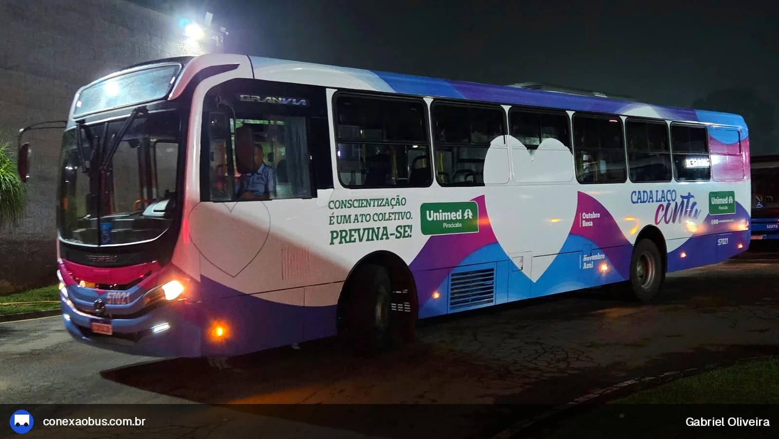 Ônibus Mascarello GRAN Via 2023, da Rápido Sumaré | Pira Mobilidade, prefixo 57021, em Piracicaba-SP